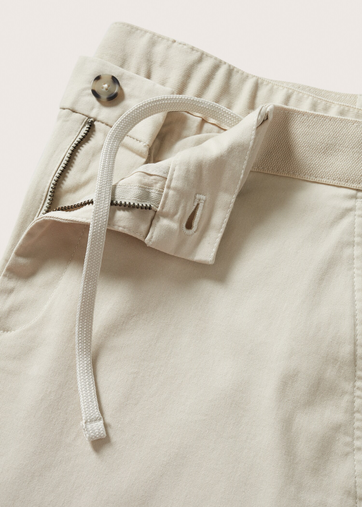 Cotton tapered crop pants - Details of the article 8