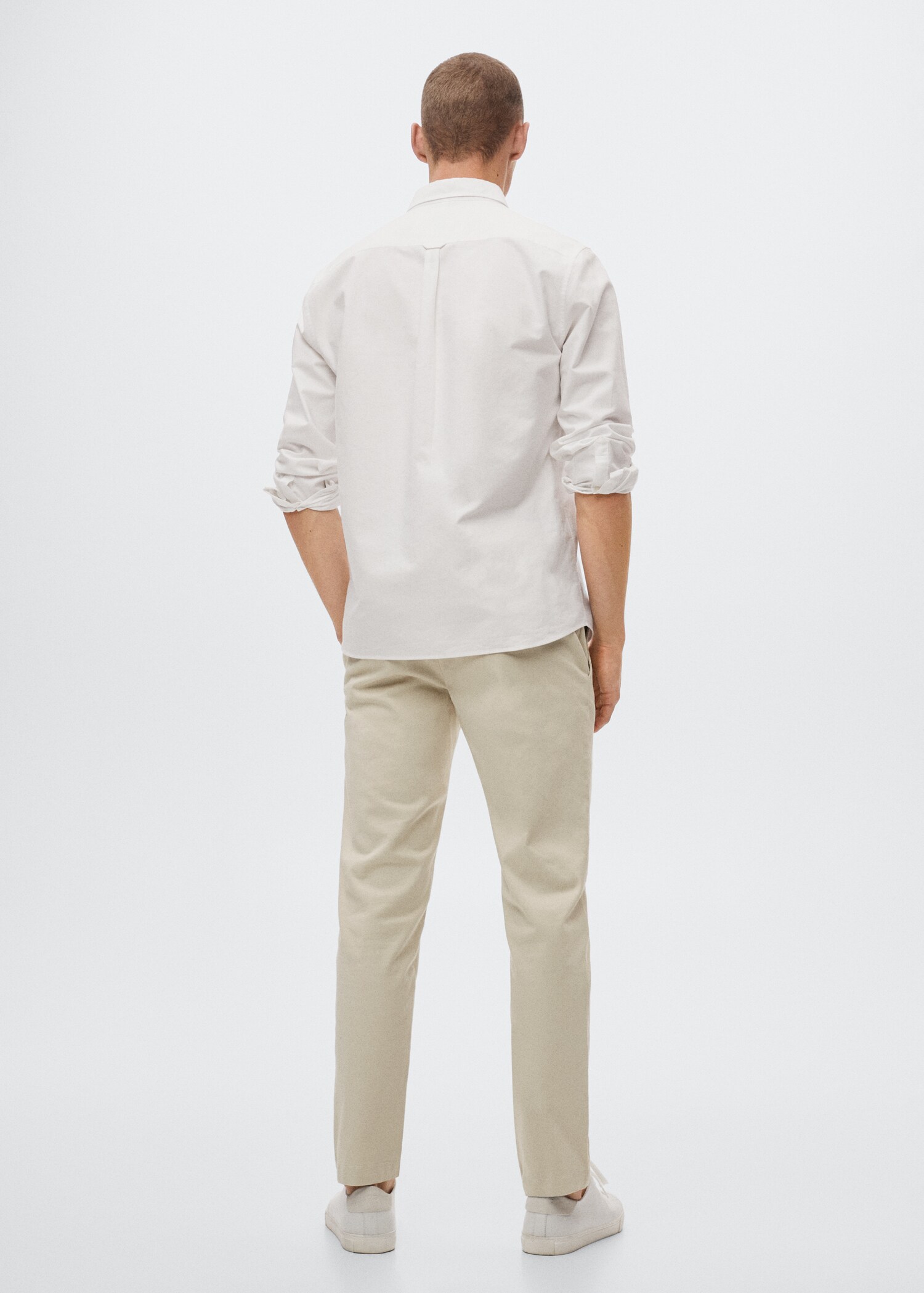 Cotton tapered crop pants - Reverse of the article