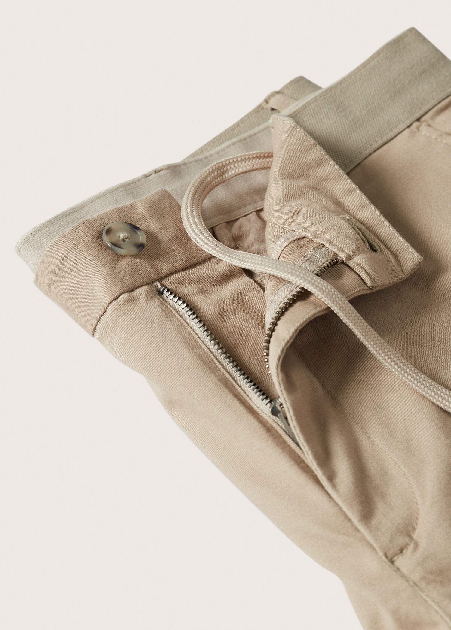 Cotton tapered crop pants - Details of the article 8