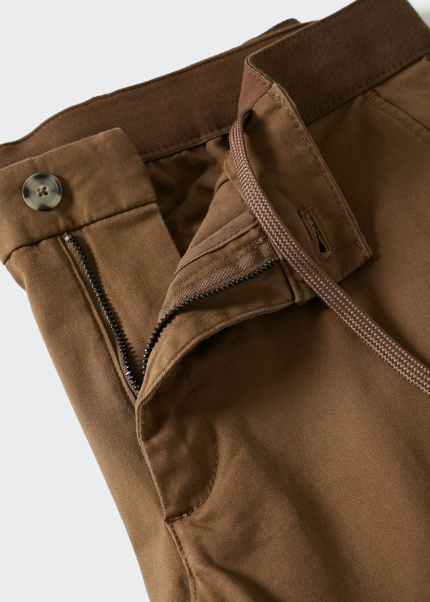 Cotton tapered crop pants - Details of the article 8