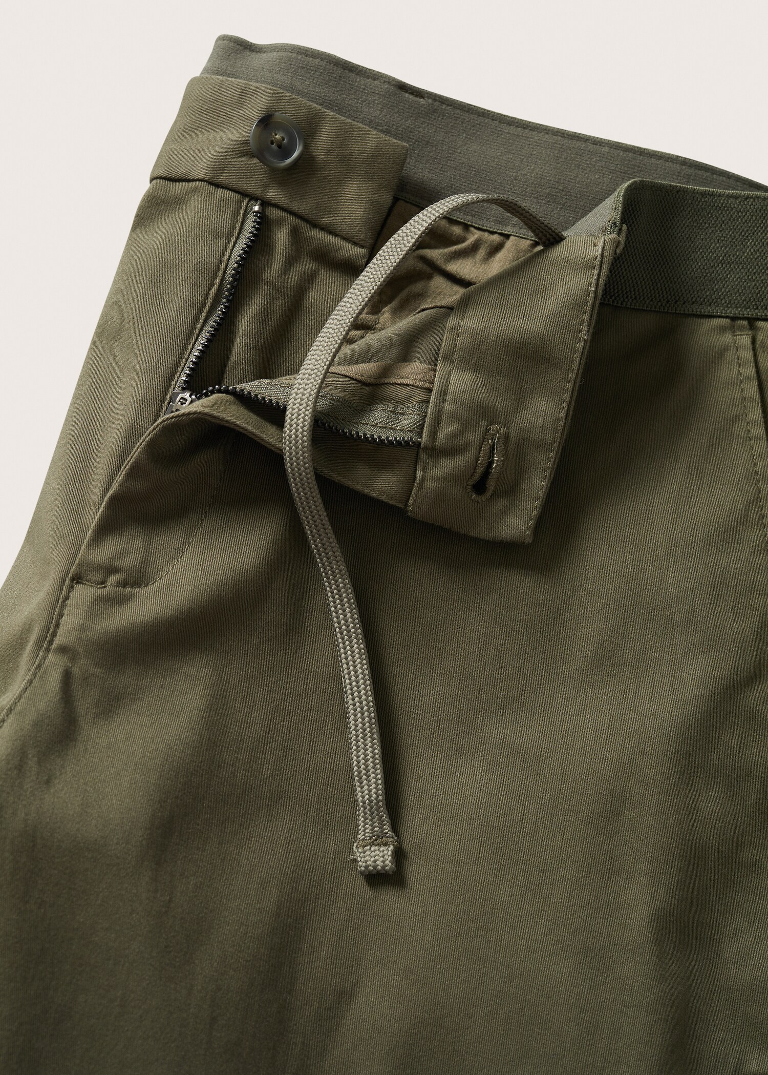 Cotton tapered crop pants - Details of the article 8