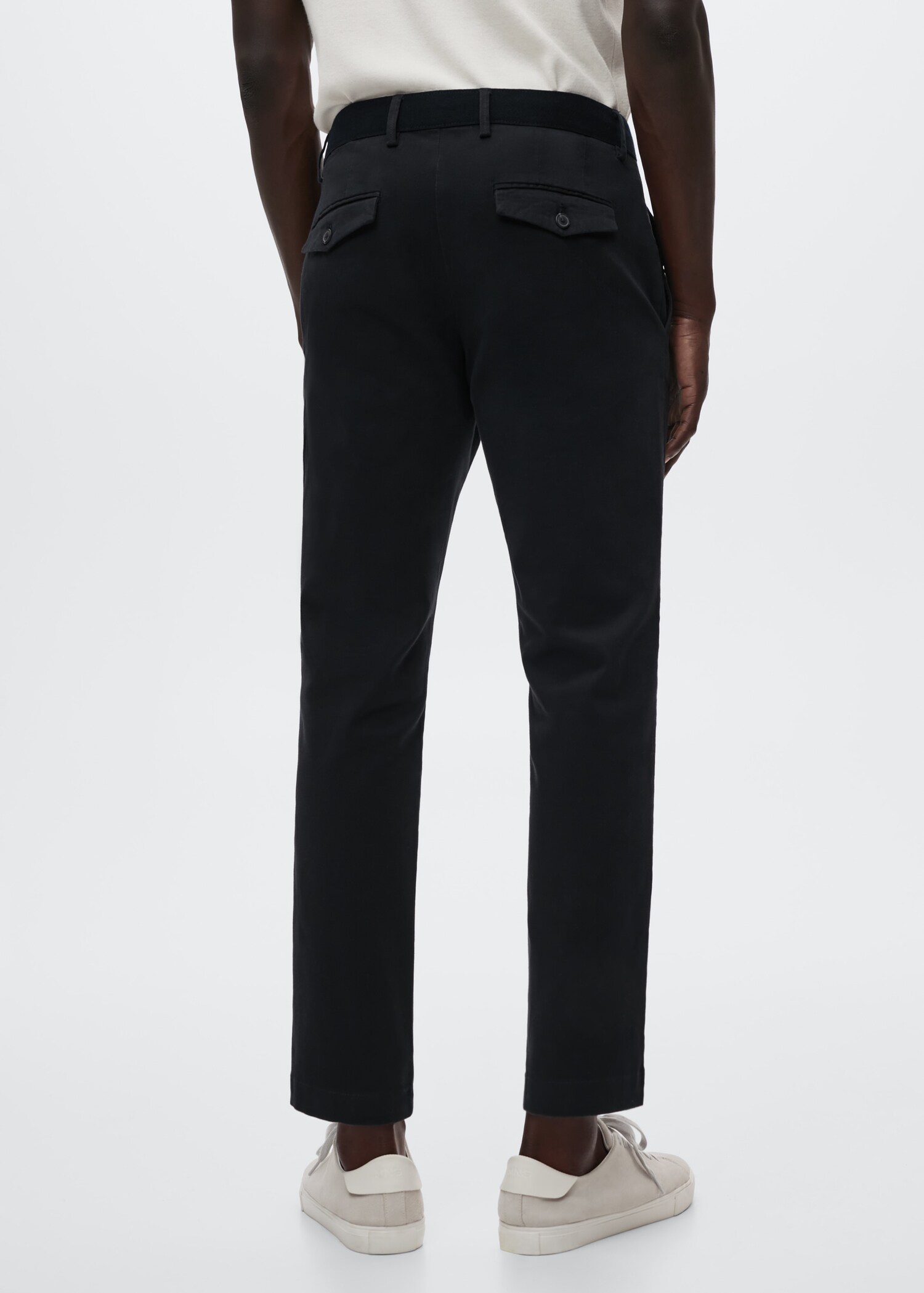 Cotton tapered crop pants - Reverse of the article