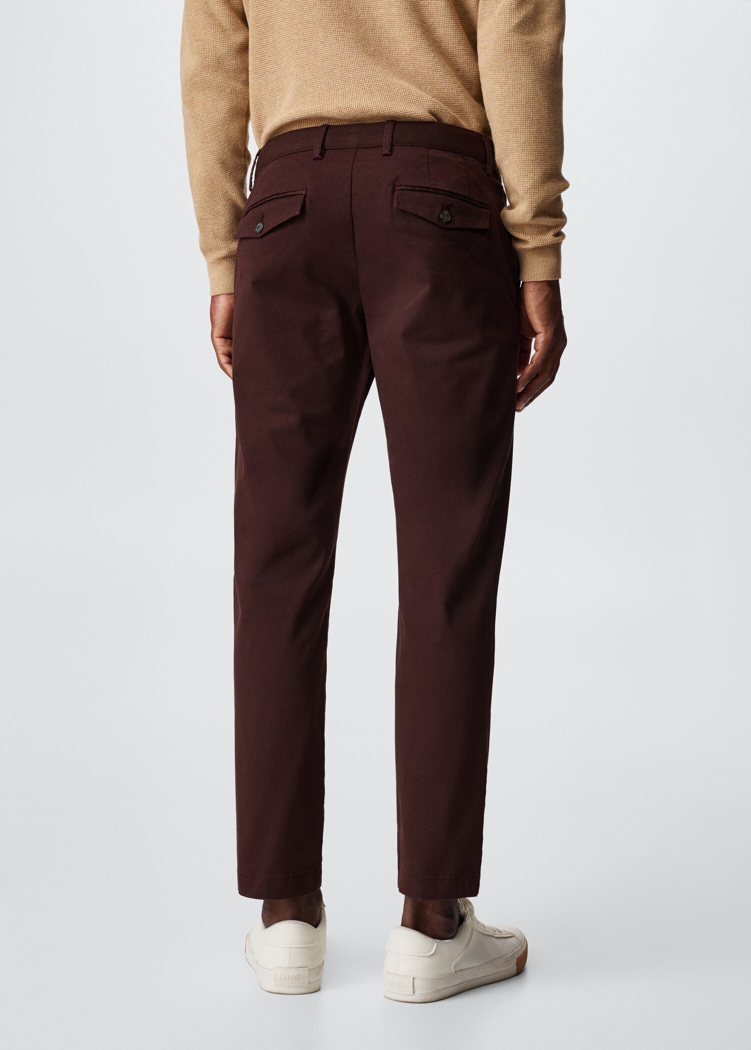 Cotton tapered crop pants - Reverse of the article