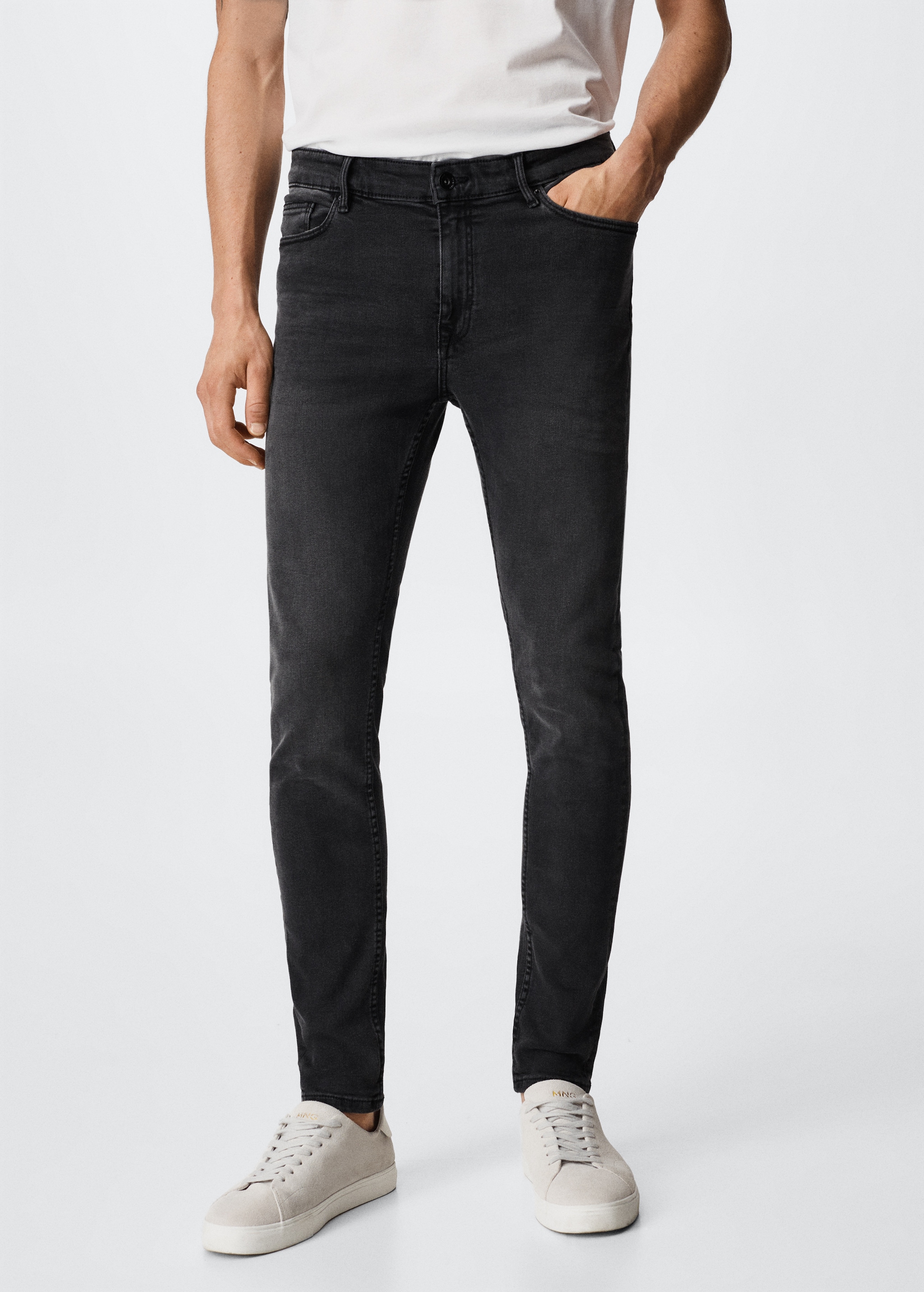 Slim Skinny Tipo Corte Pantalon Hombre Jeans Estiramientos