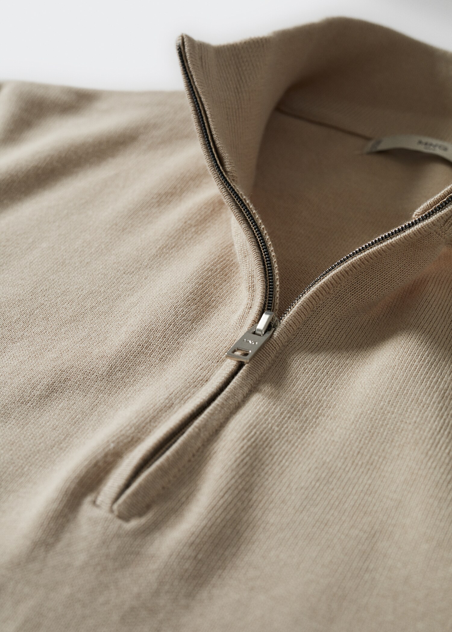 Baumwollpullover mit Reißverschluss - Detail des Artikels 8