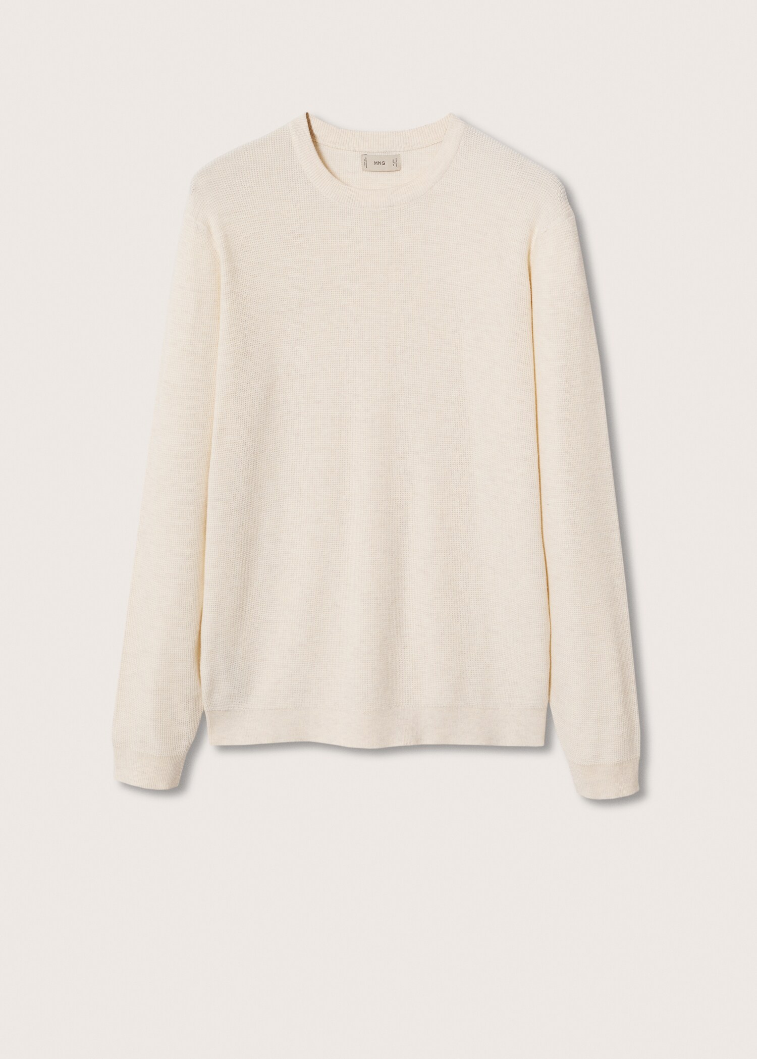 Structured cotton sweater - Article without model