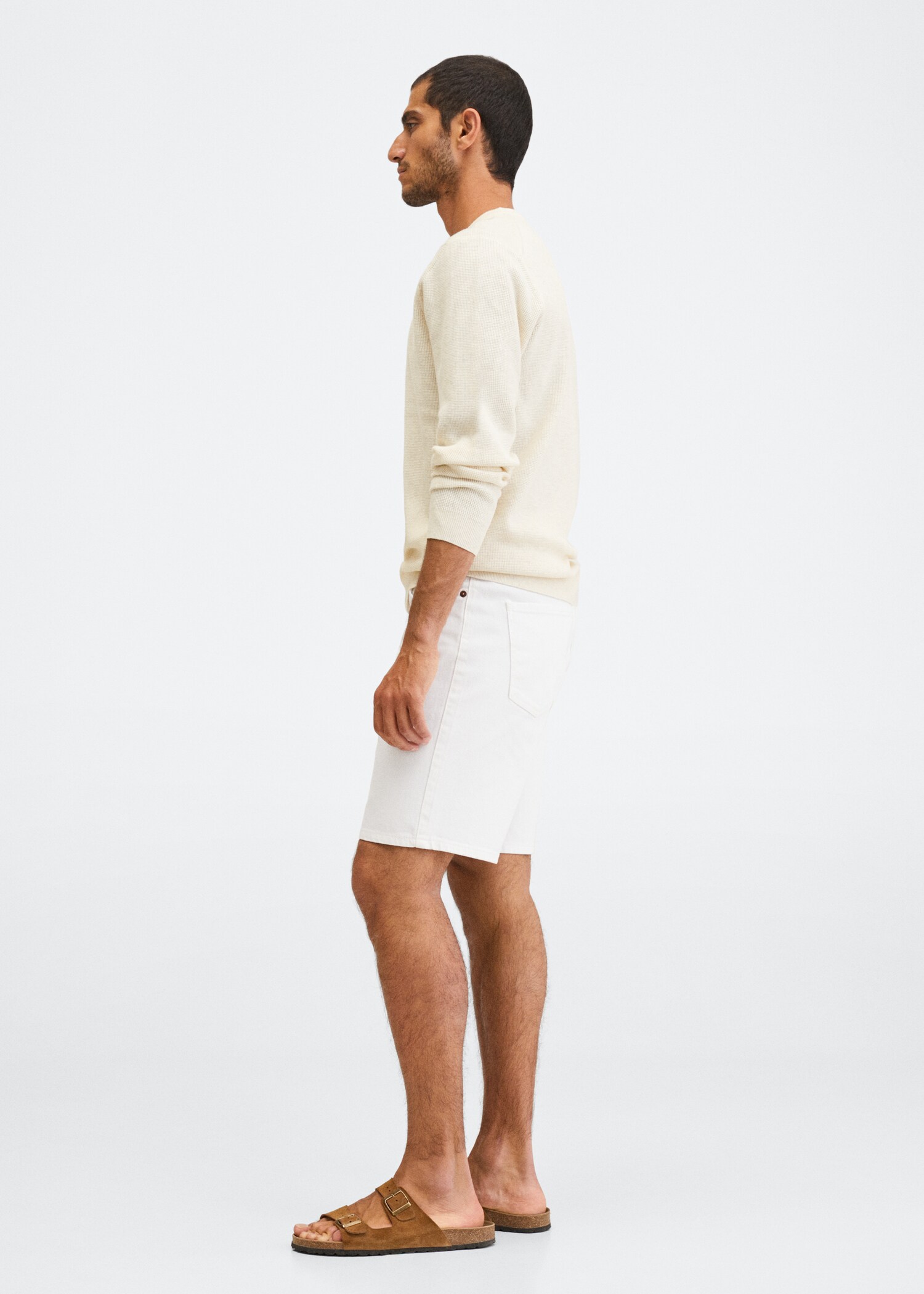 Structured cotton sweater - Details of the article 2