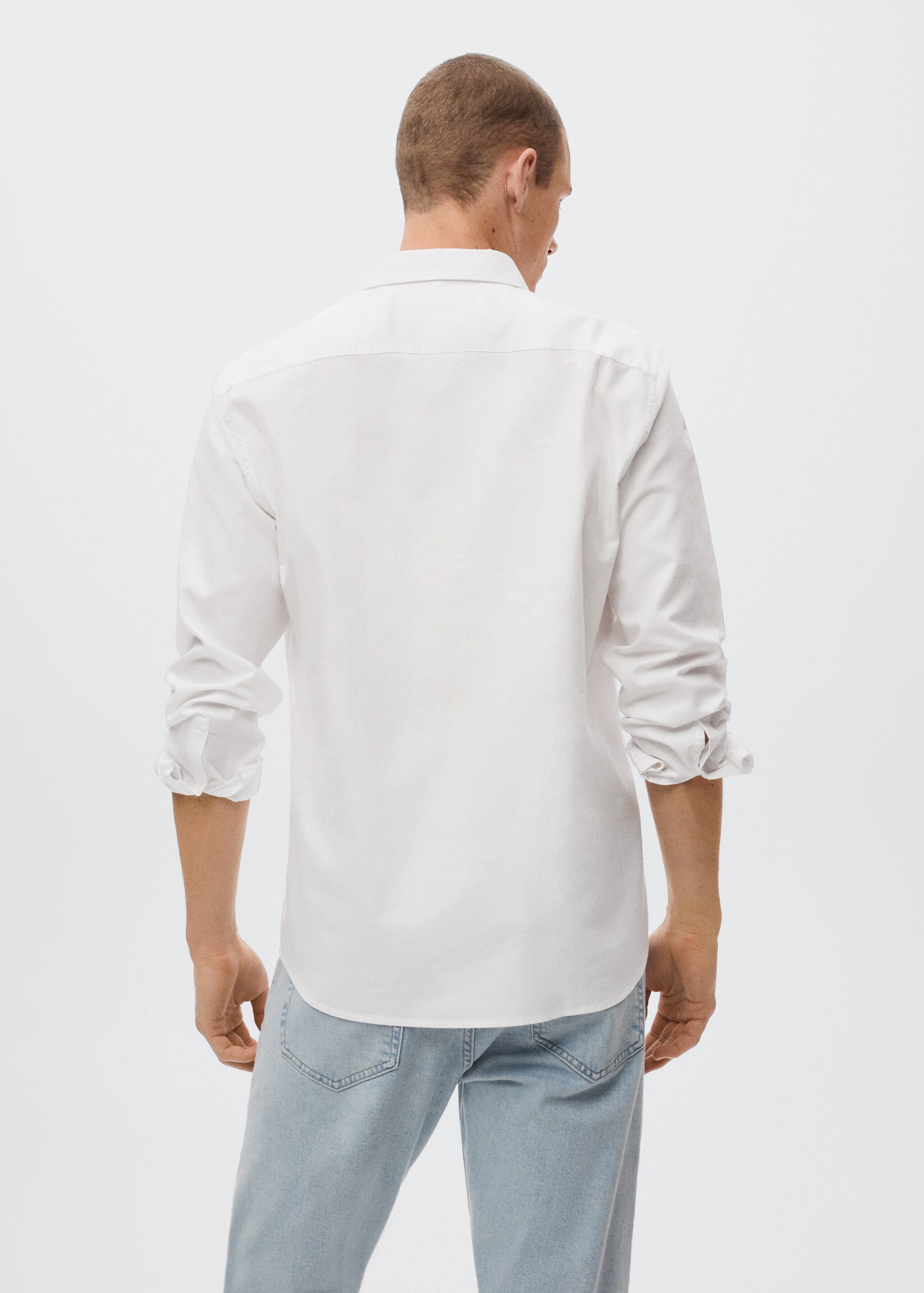Regular fit cotton shirt - Reverse of the article