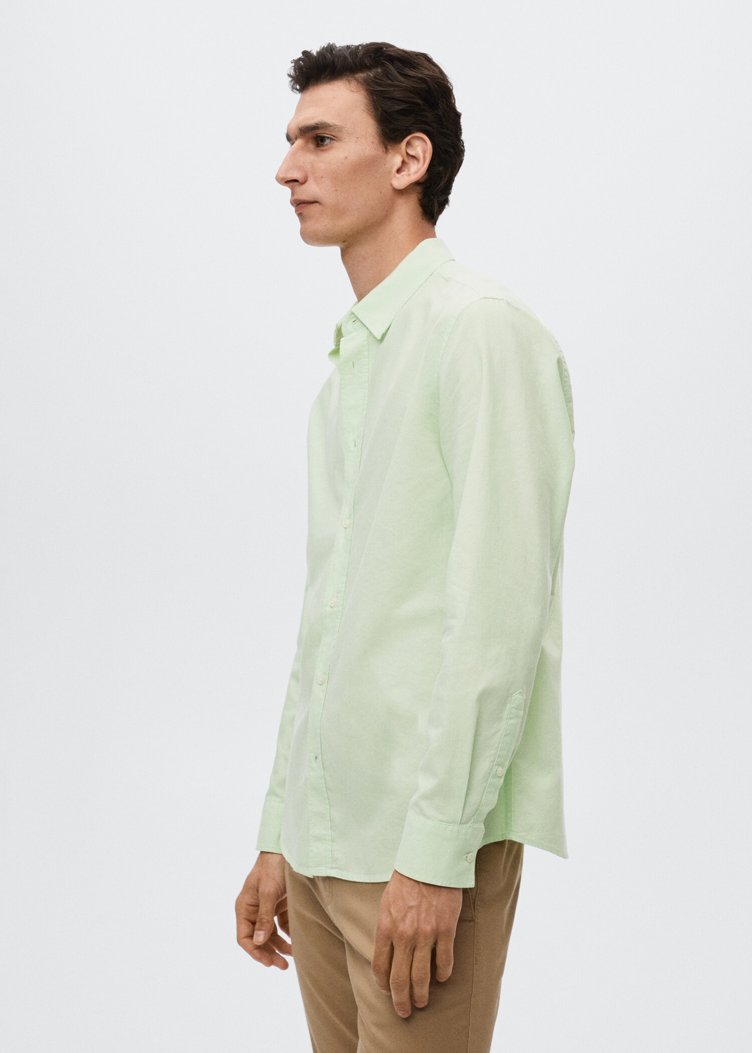 Regular fit cotton shirt - Details of the article 2