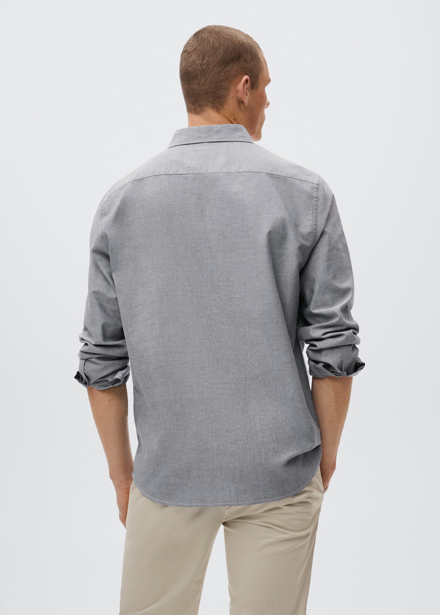 Camisa regular fit cotó - Revers de l'article