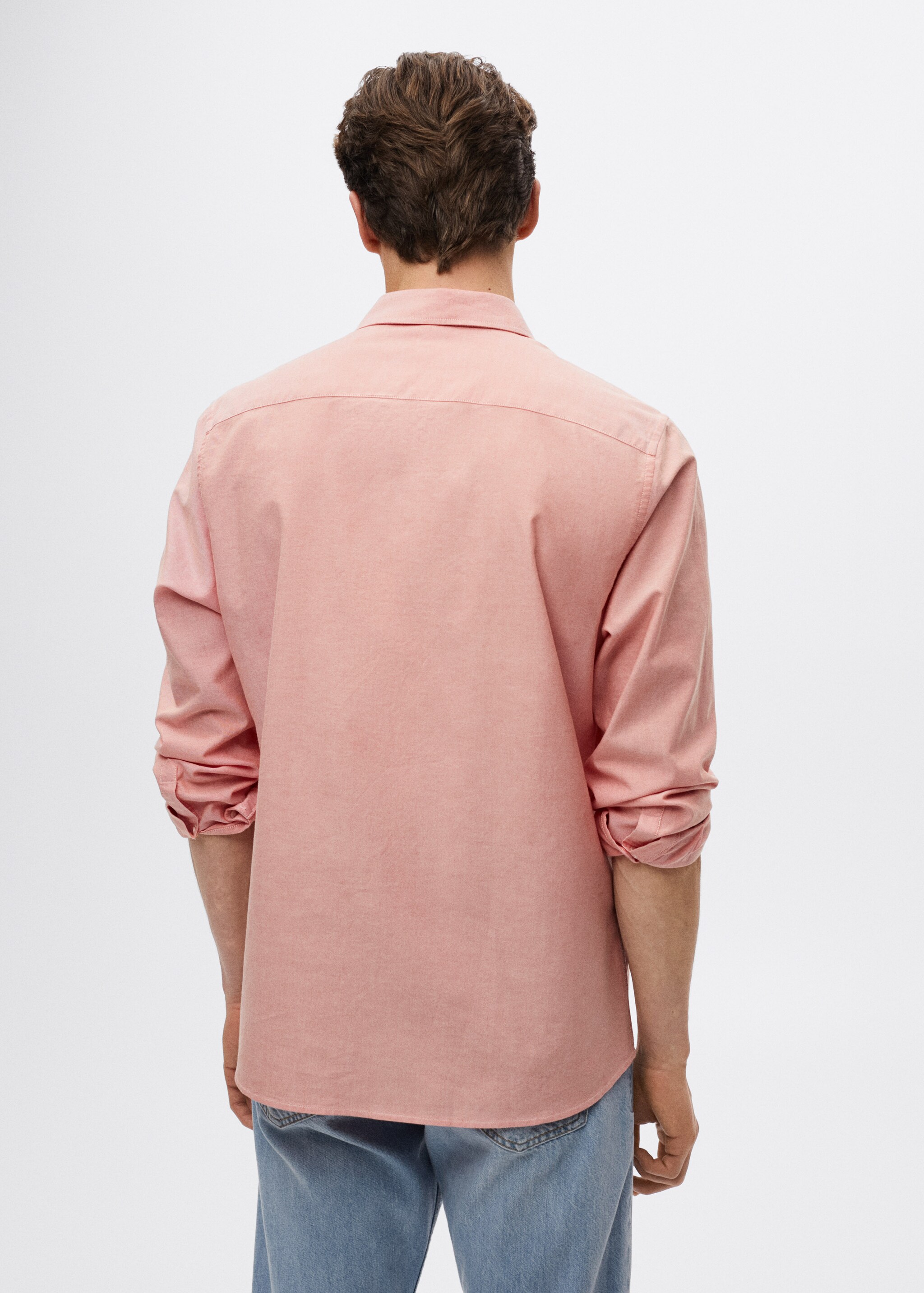 Regular fit cotton shirt - Reverse of the article