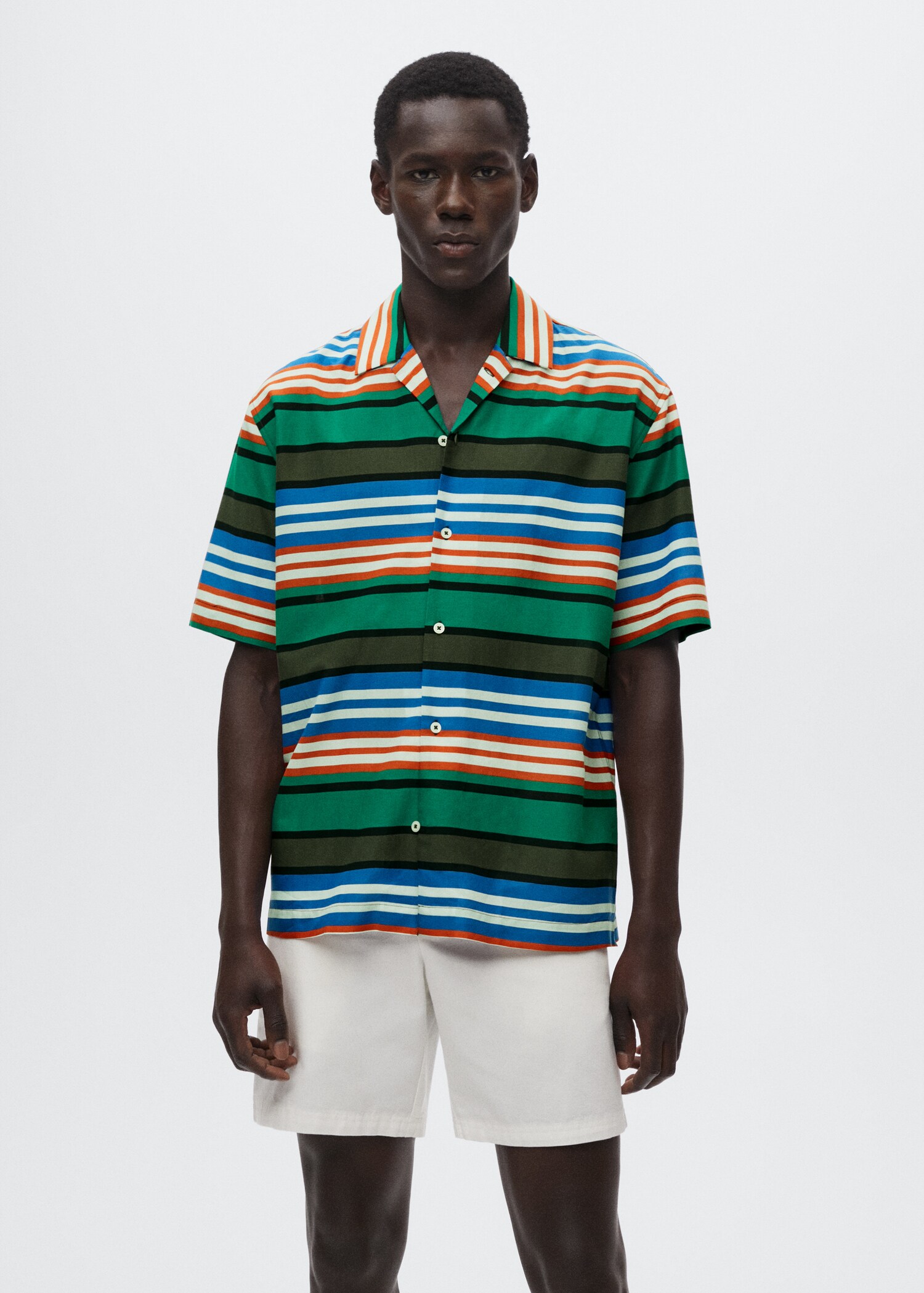 Striped flowy shirt - Medium plane