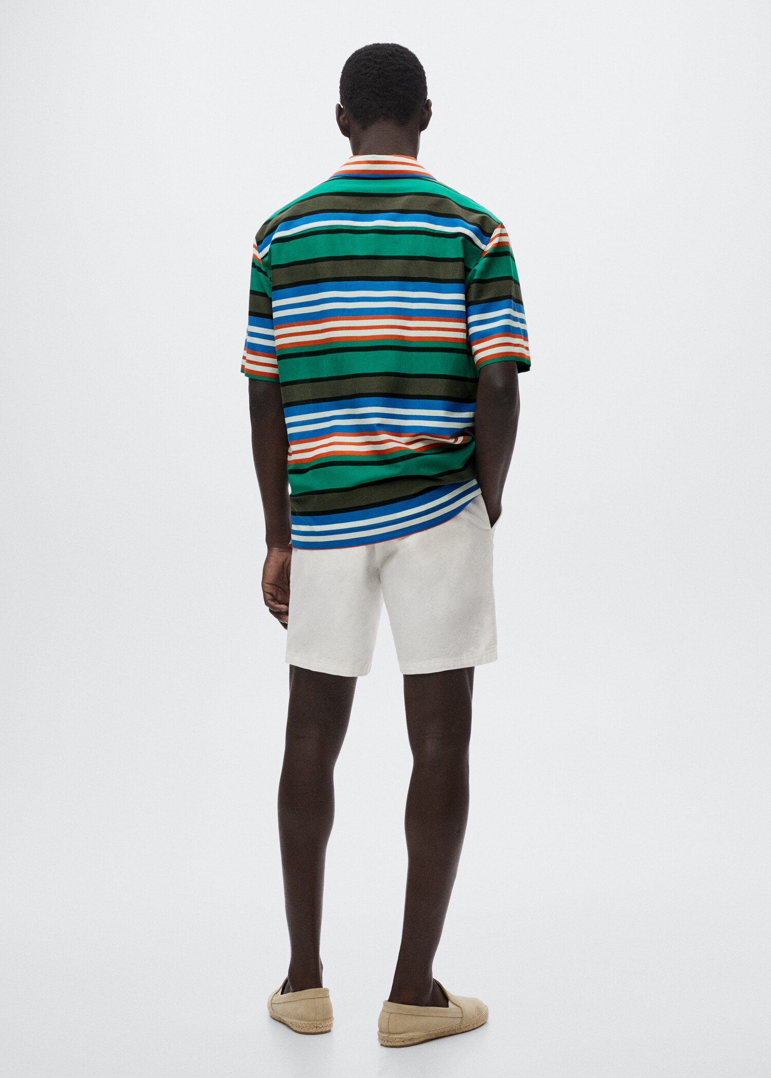 Striped flowy shirt - Reverse of the article