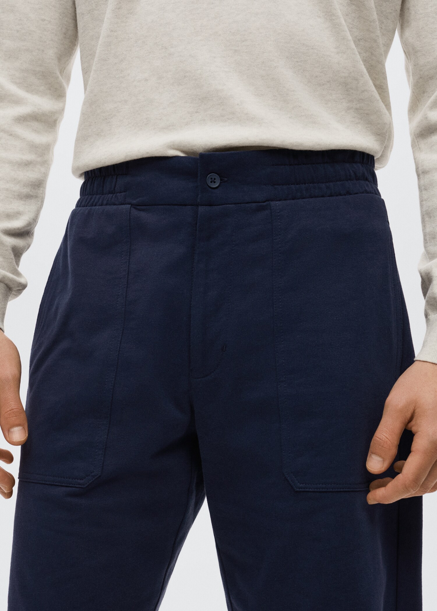 Jogger cotton Bermuda short - Details of the article 1
