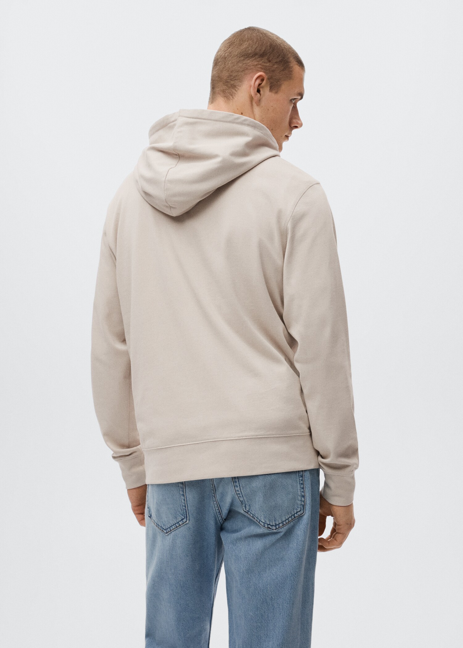 Cotton-blend message sweatshirt - Reverse of the article
