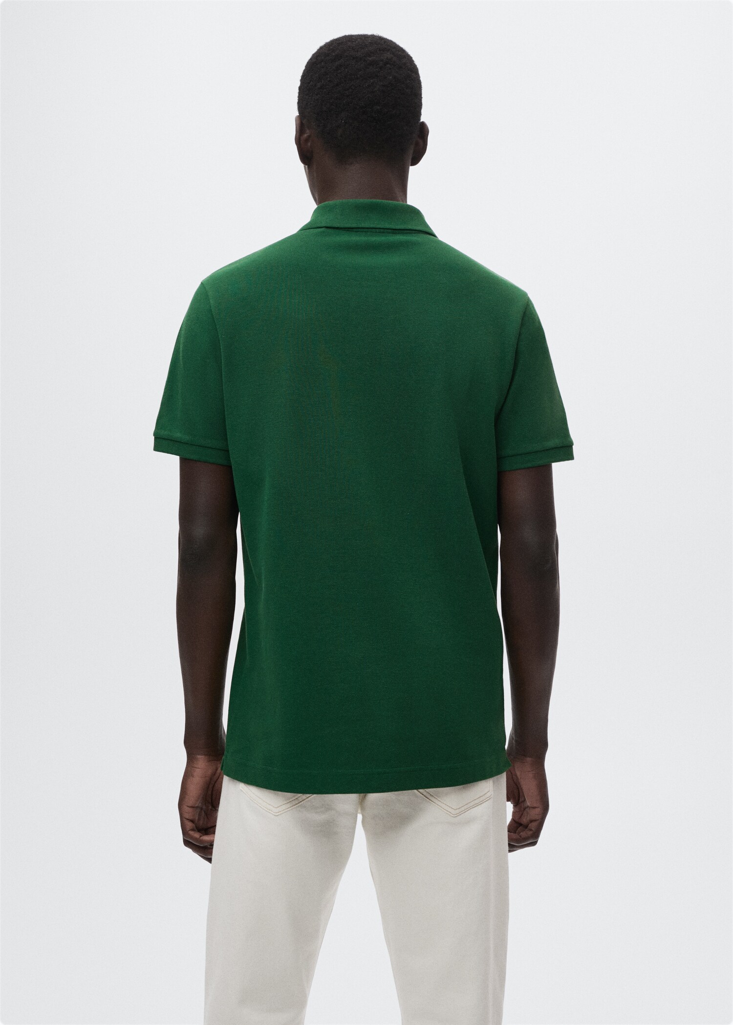 Polo cremallera contraste - Reverso del artículo
