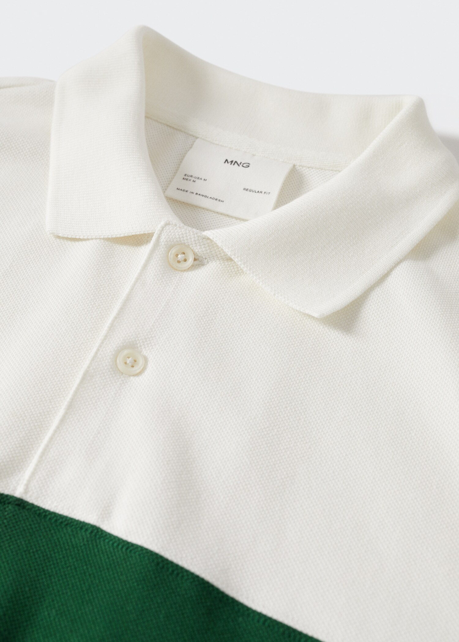 Color-Blocking-Poloshirt aus Piqué - Detail des Artikels 8