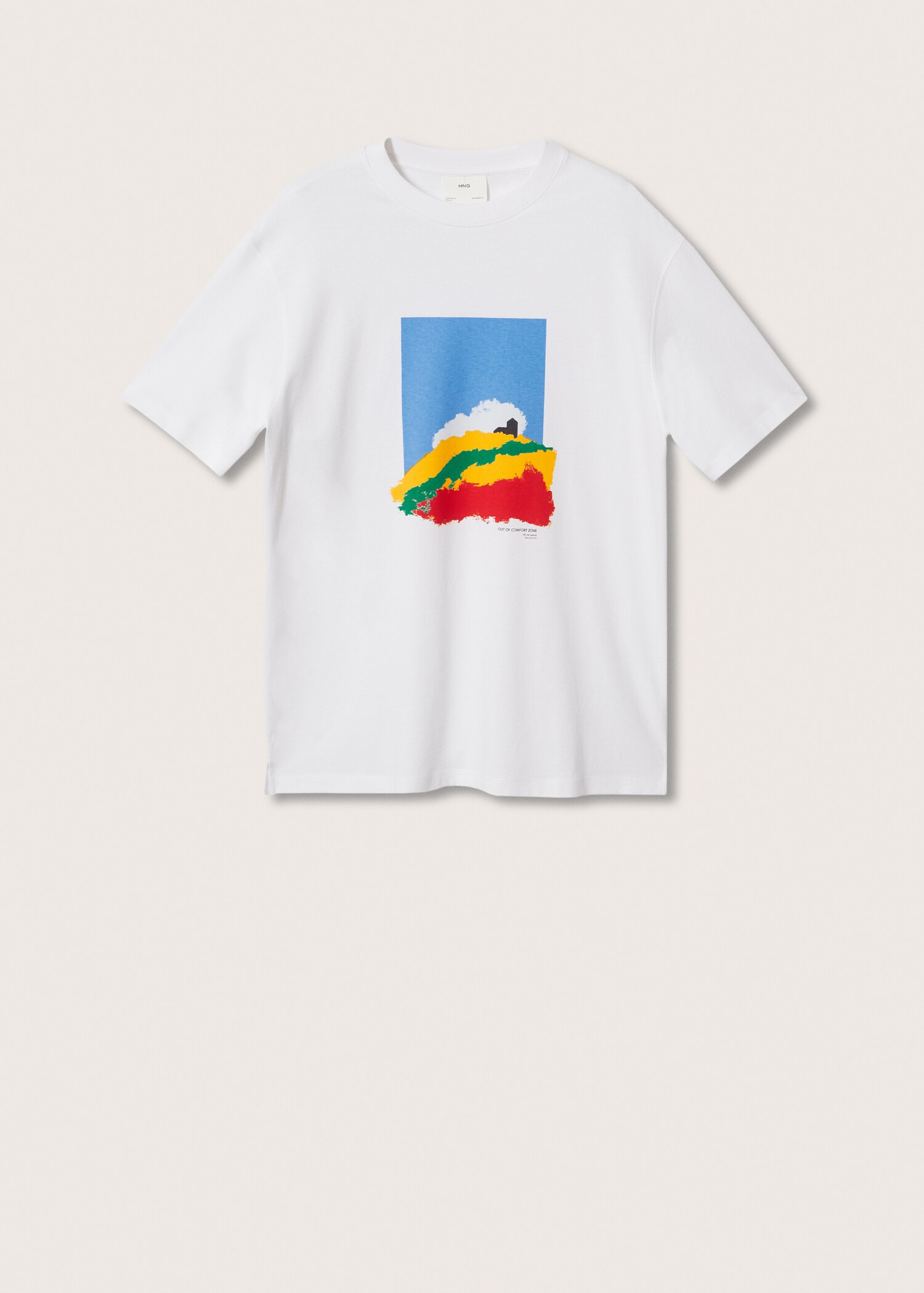 Printed cotton-blend T-shirt - Article without model