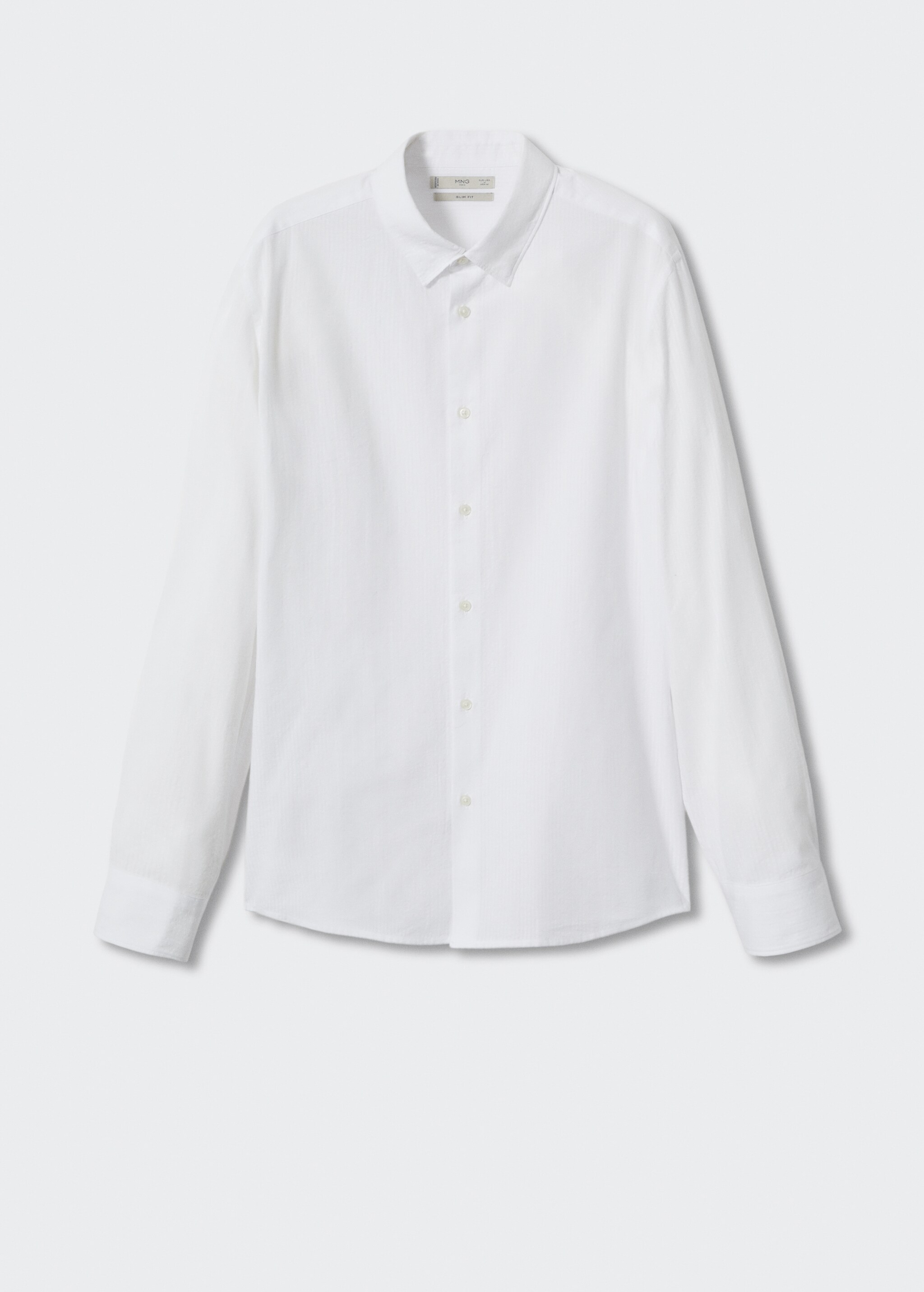 Camisa slim fit algodón seersucker - Artículo sin modelo