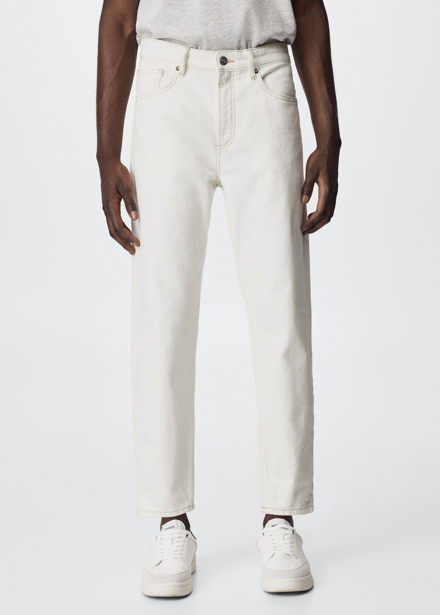 Ben tapered cropped jeans - Medium plane