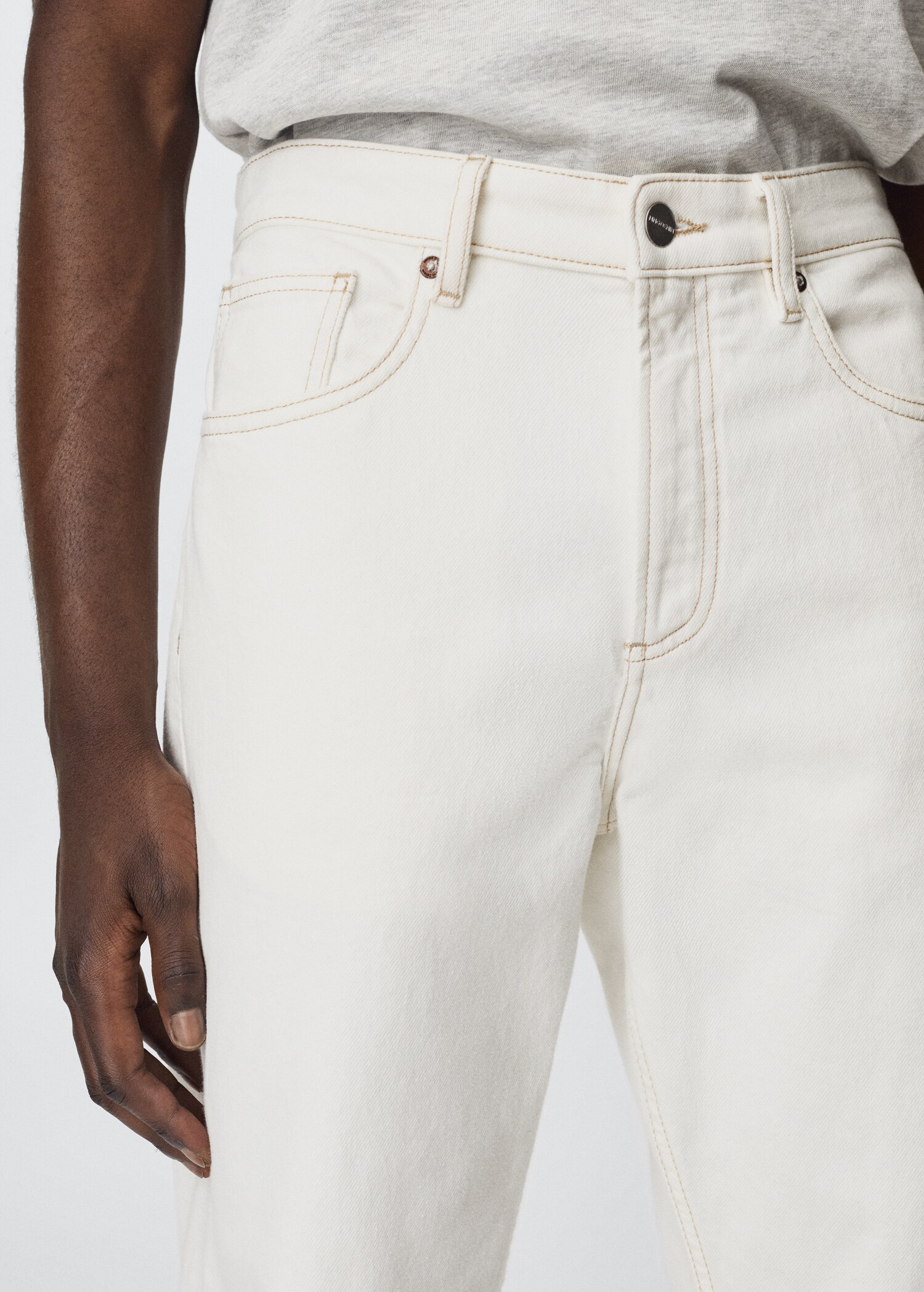 Ben tapered cropped jeans - Details of the article 1