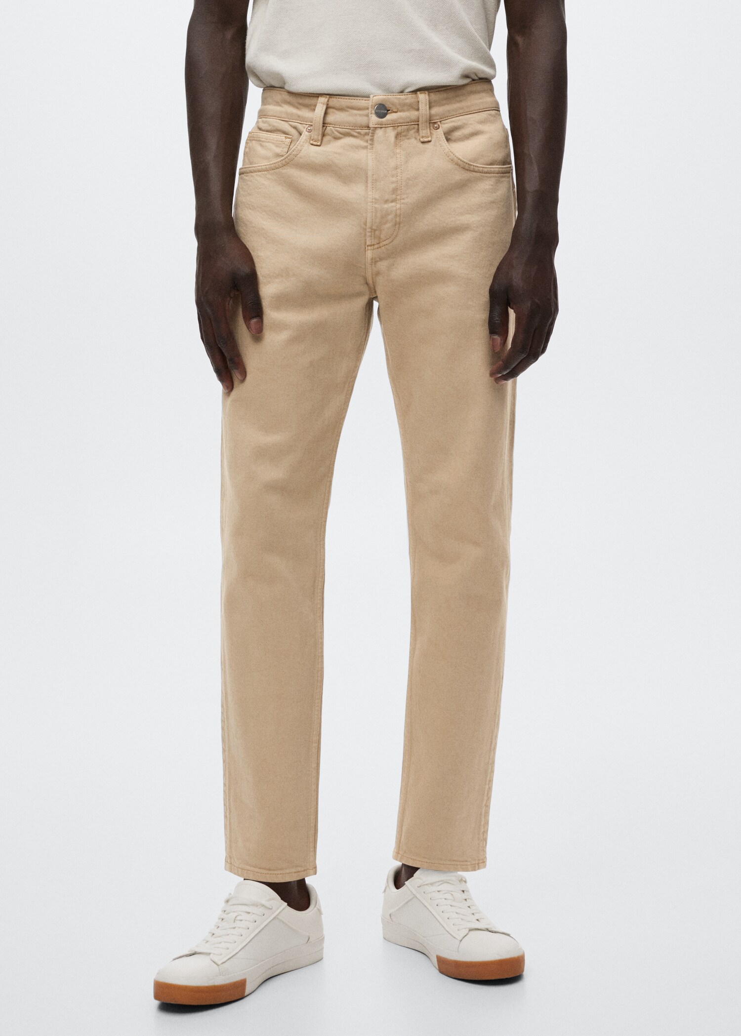 Ben tapered cropped jeans - Medium plane