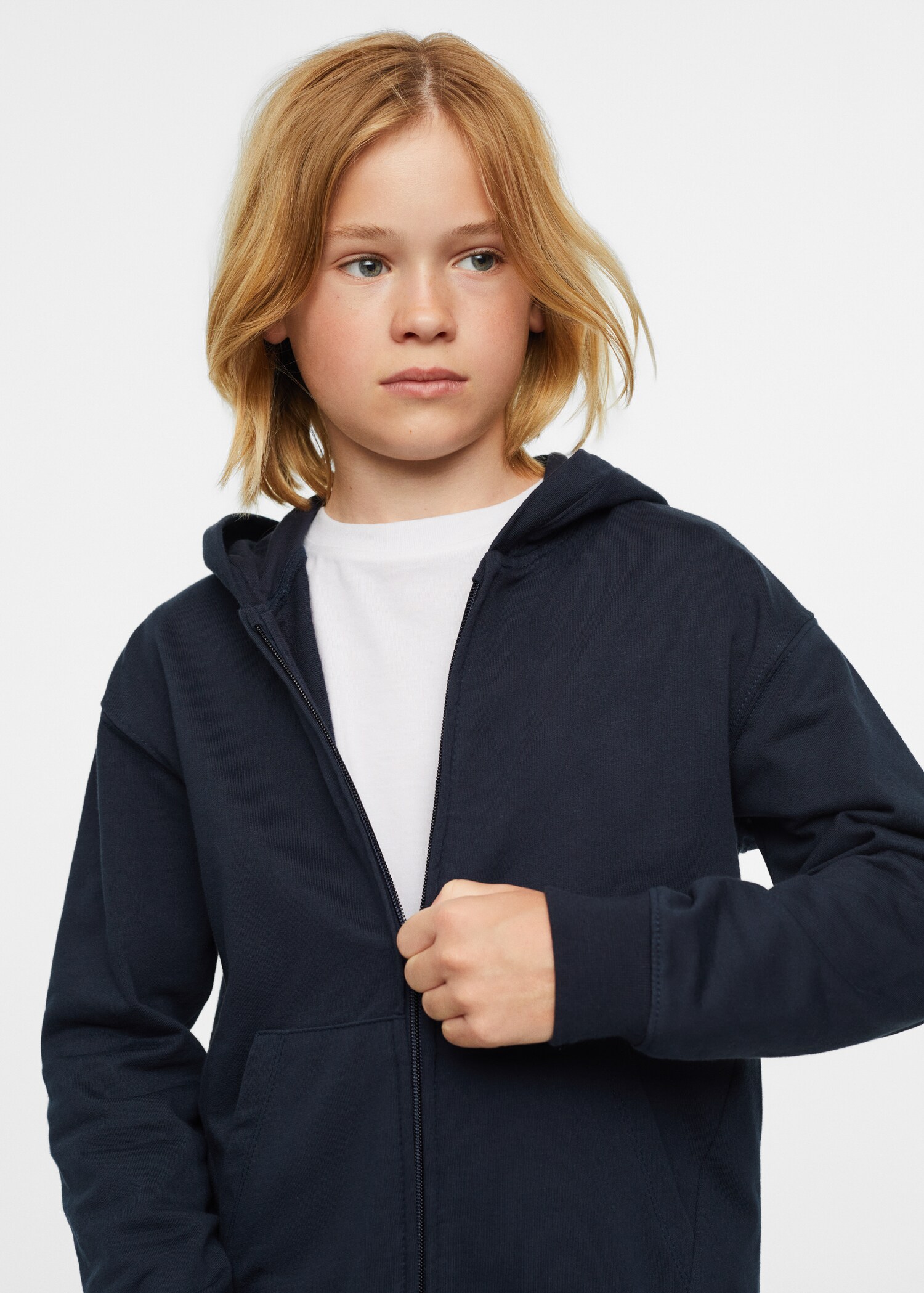 Sweat-shirt zippé à capuche - Détail de l'article 2