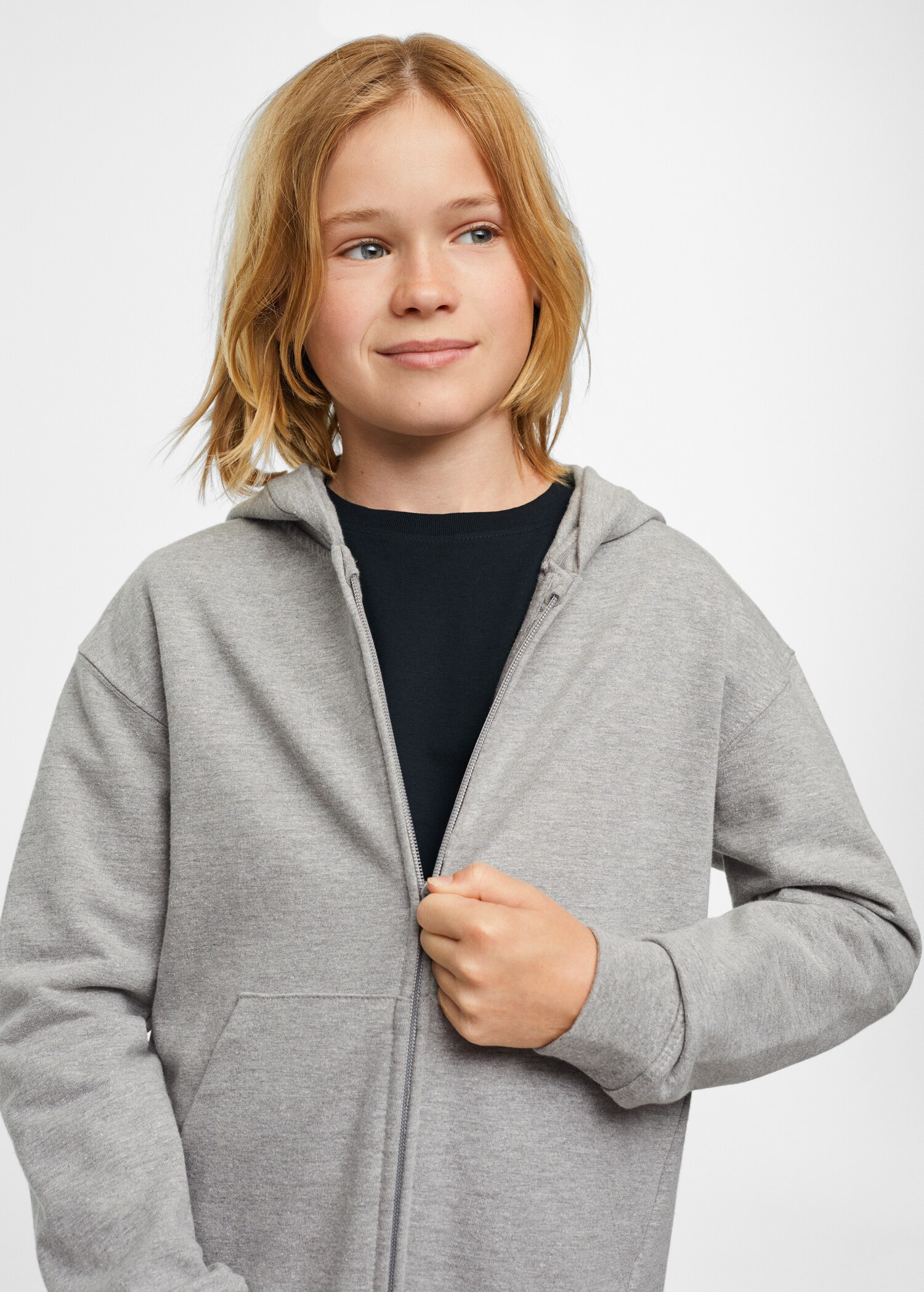 Sweat-shirt zippé à capuche - Détail de l'article 3