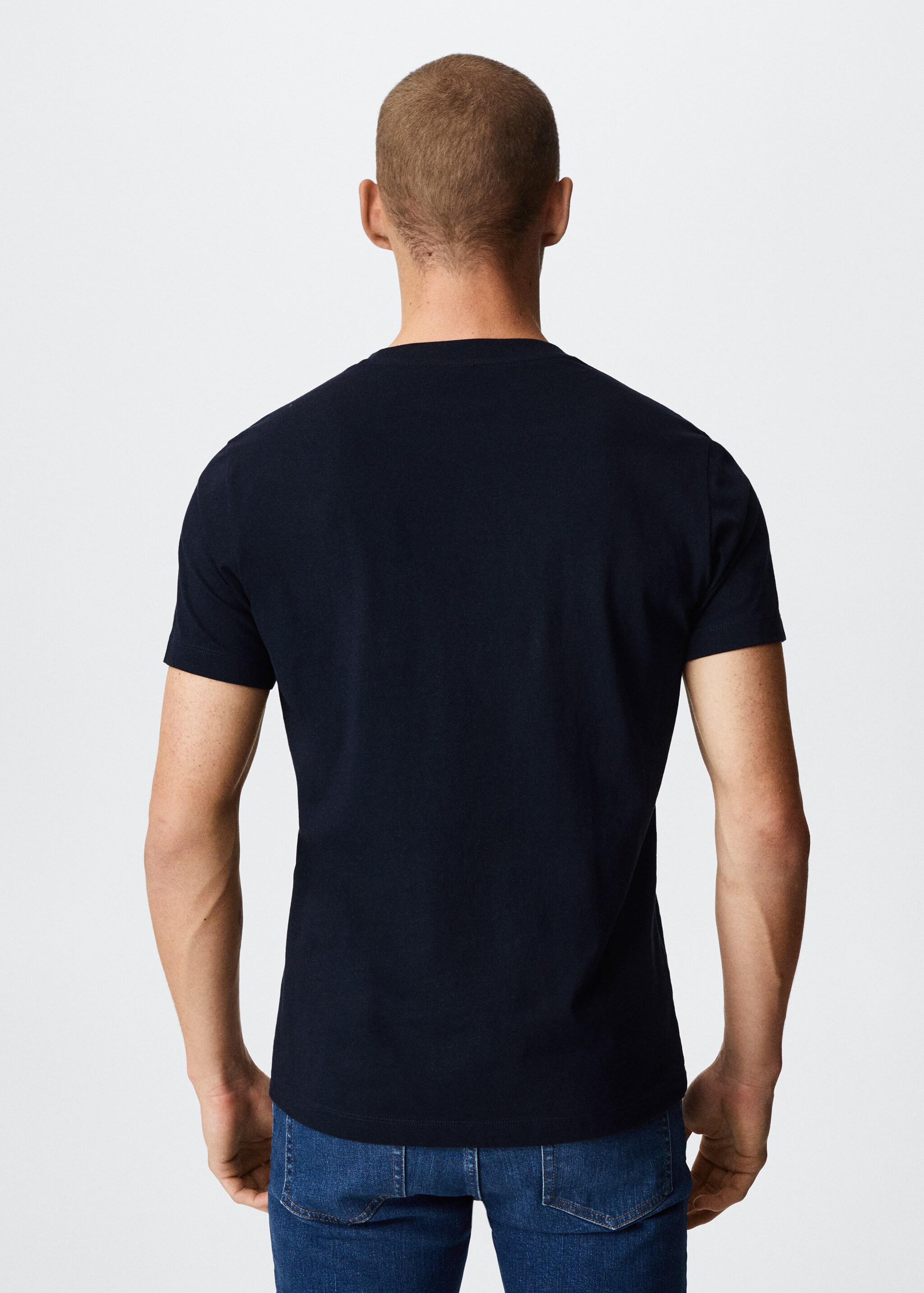 Camiseta básica algodón sostenible - Reverso del artículo
