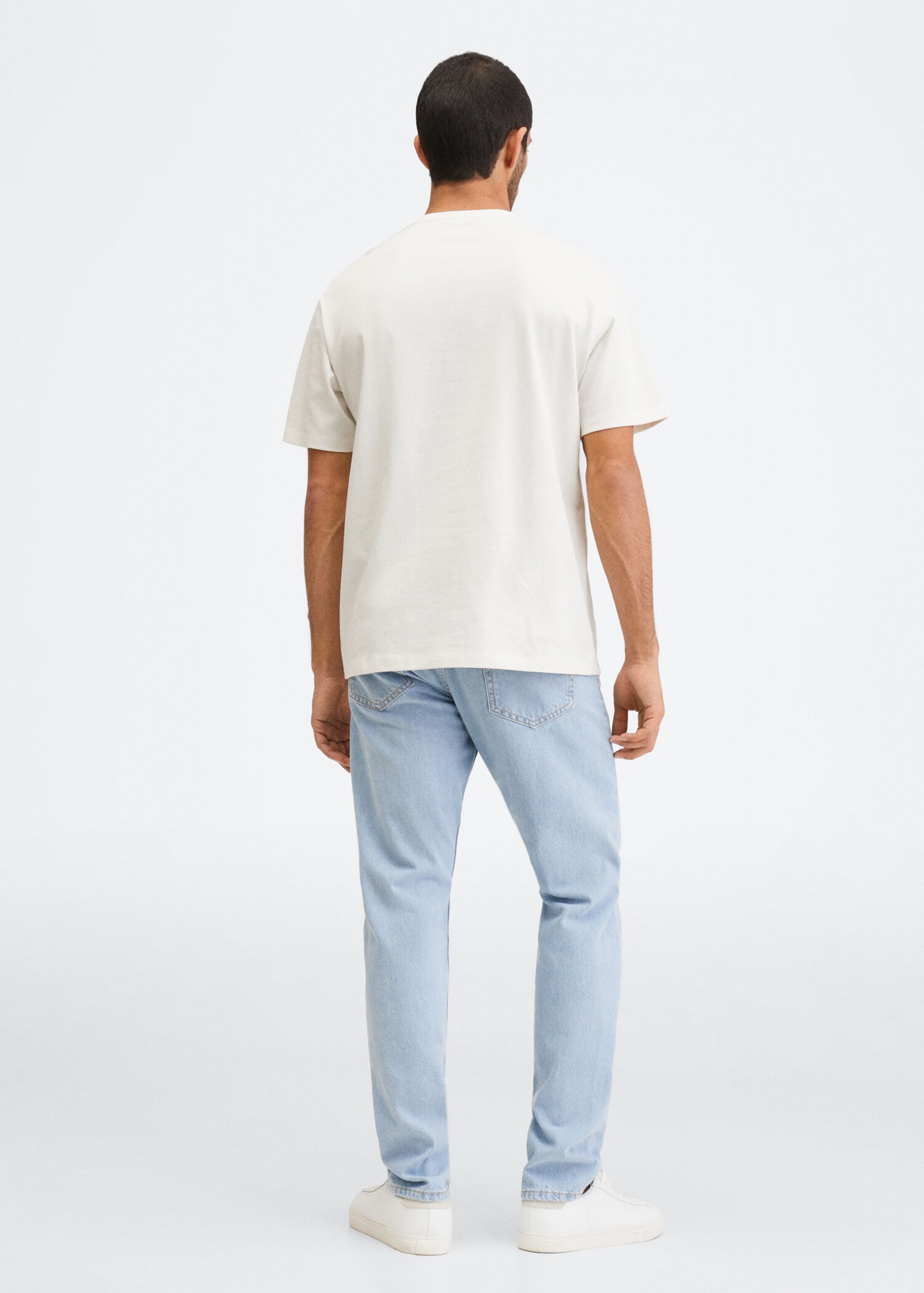Relaxed fit cotton t-shirt - Reverse of the article
