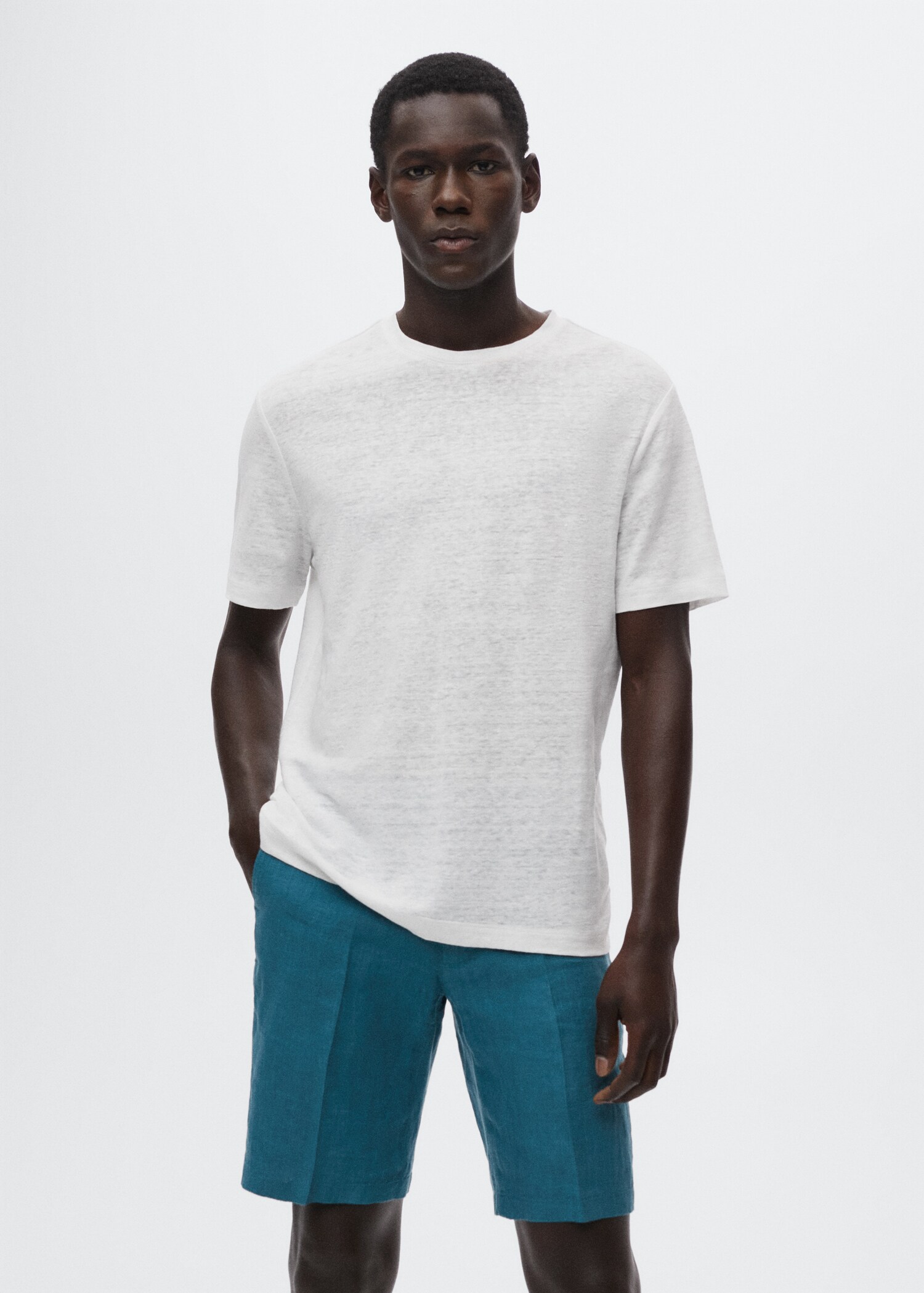 T-shirt 100 % bomull - Bild av mittparti