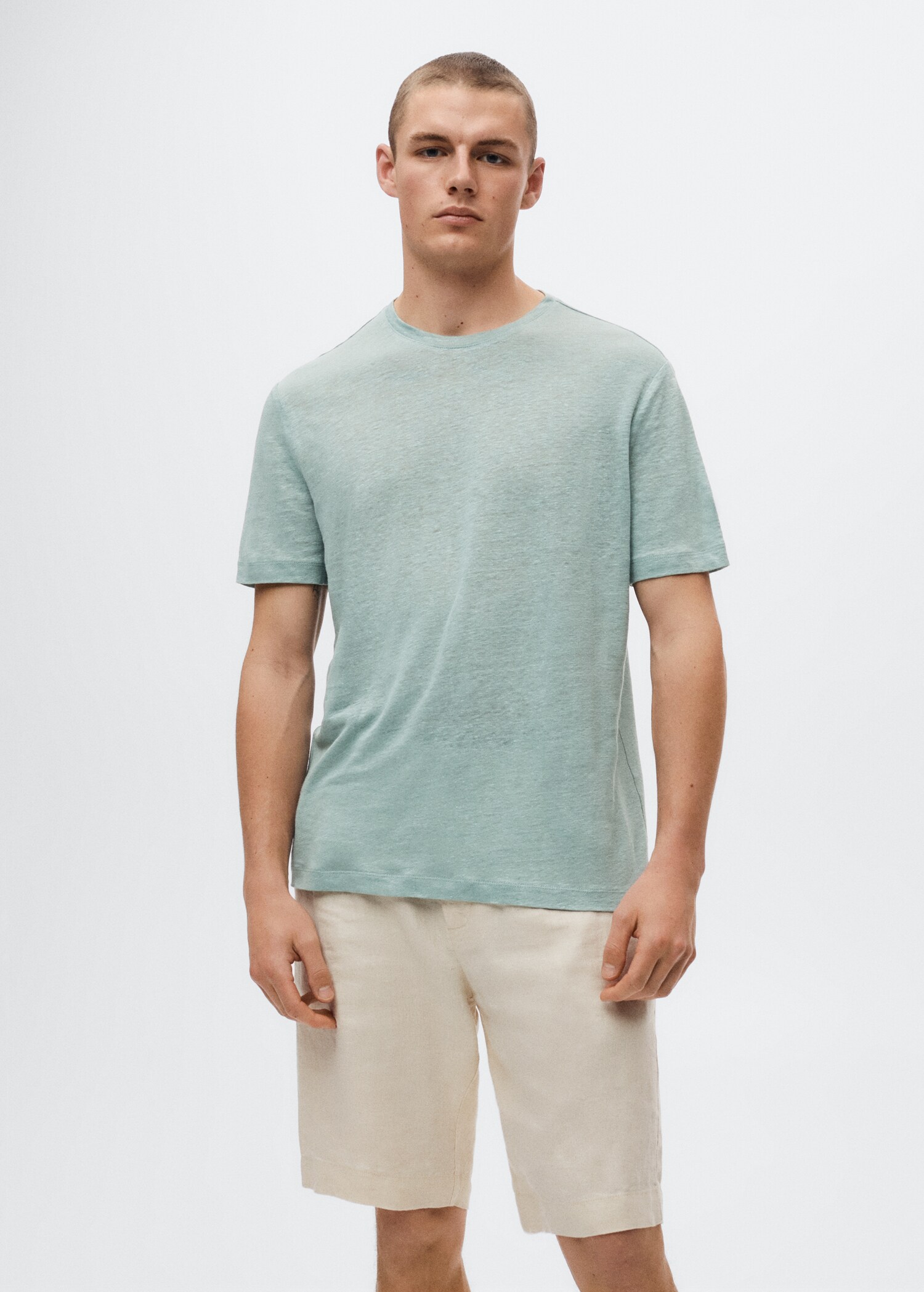 T-shirt 100 % bomull - Bild av mittparti