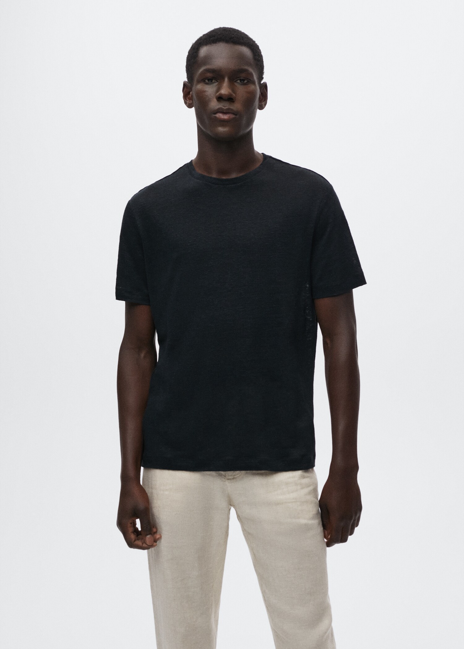 T-shirt 100 % bomull - Bild av mittparti
