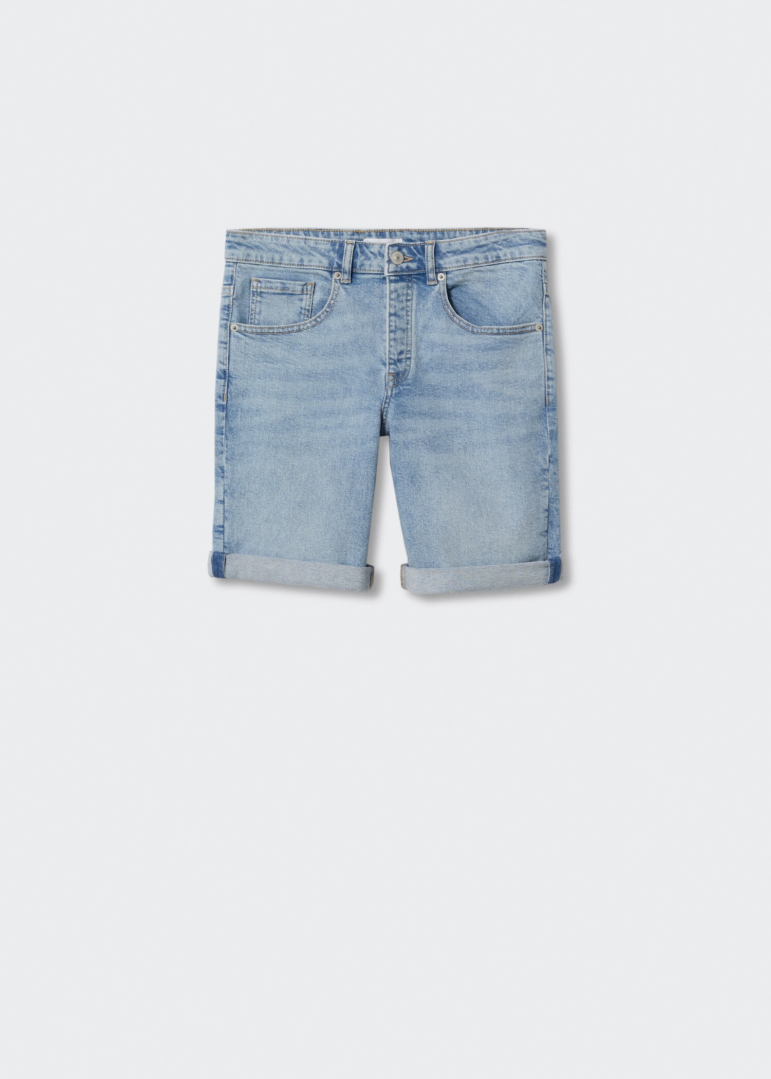 Cotton denim shorts - Article without model