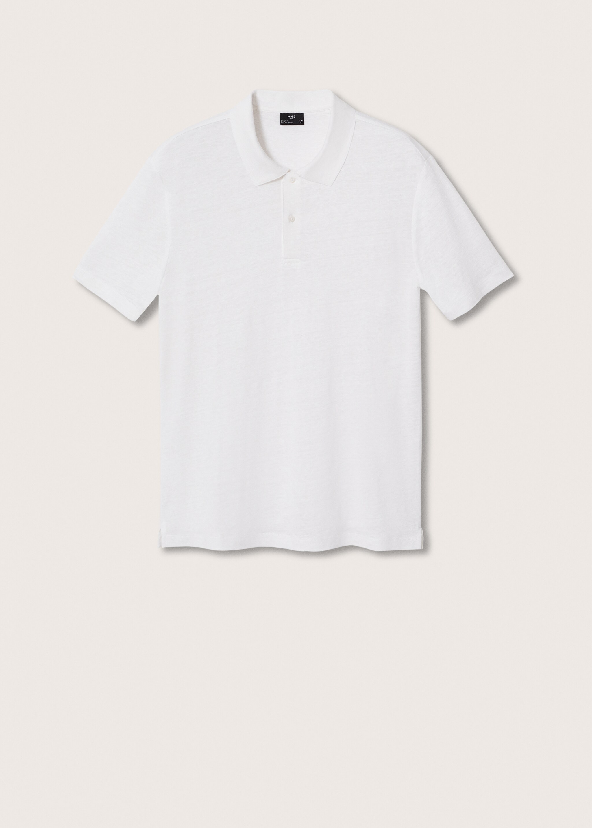 100% linen polo shirt - Article without model