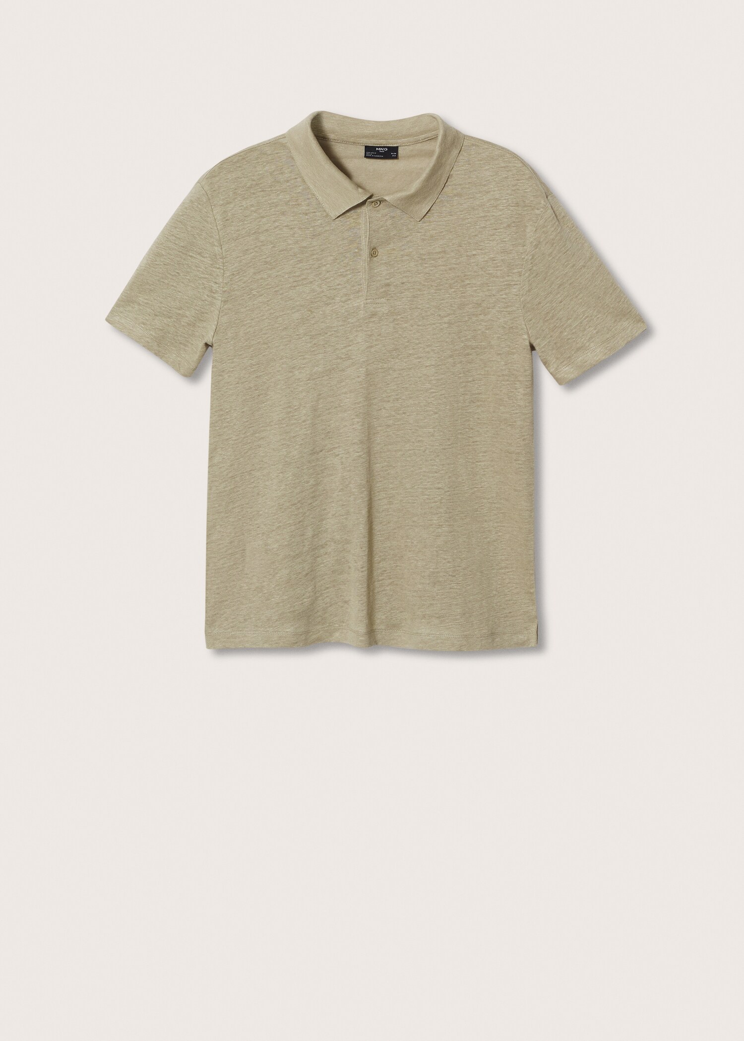 100% linen polo shirt - Article without model