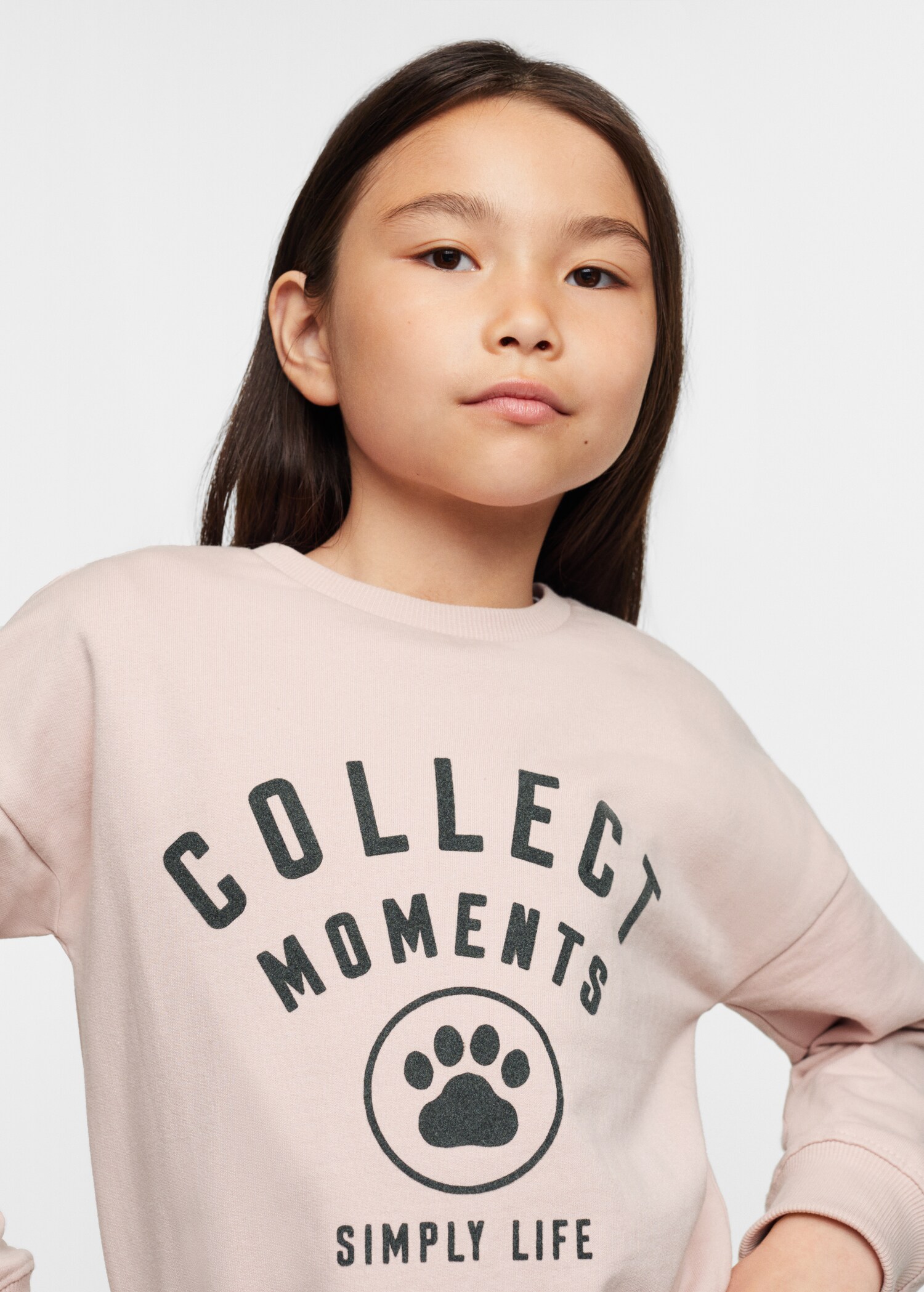 Sudadera estampado algodón - Plano medio
