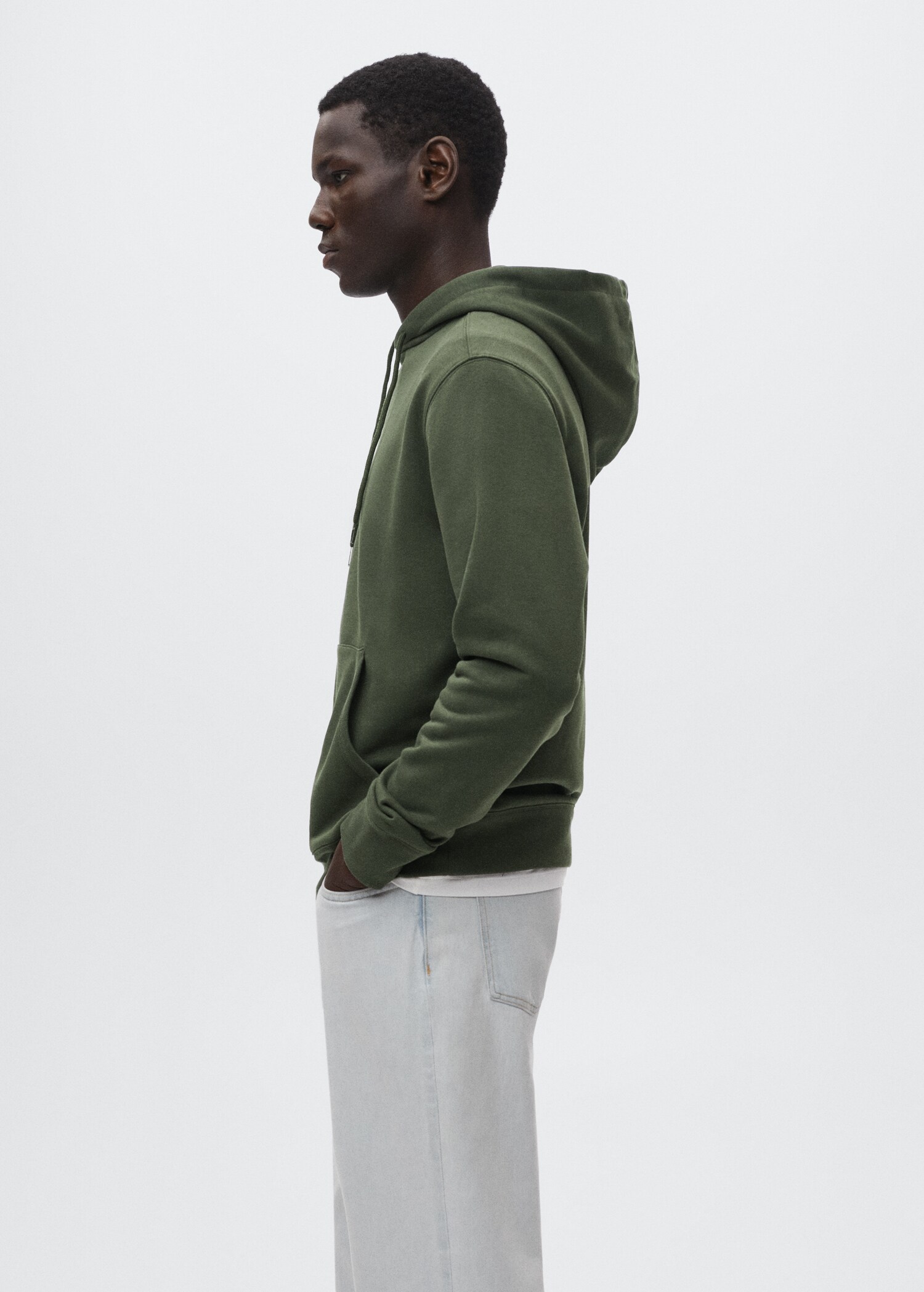 Leichte Basic-Sweatshirt mit Kapuze - Detail des Artikels 2