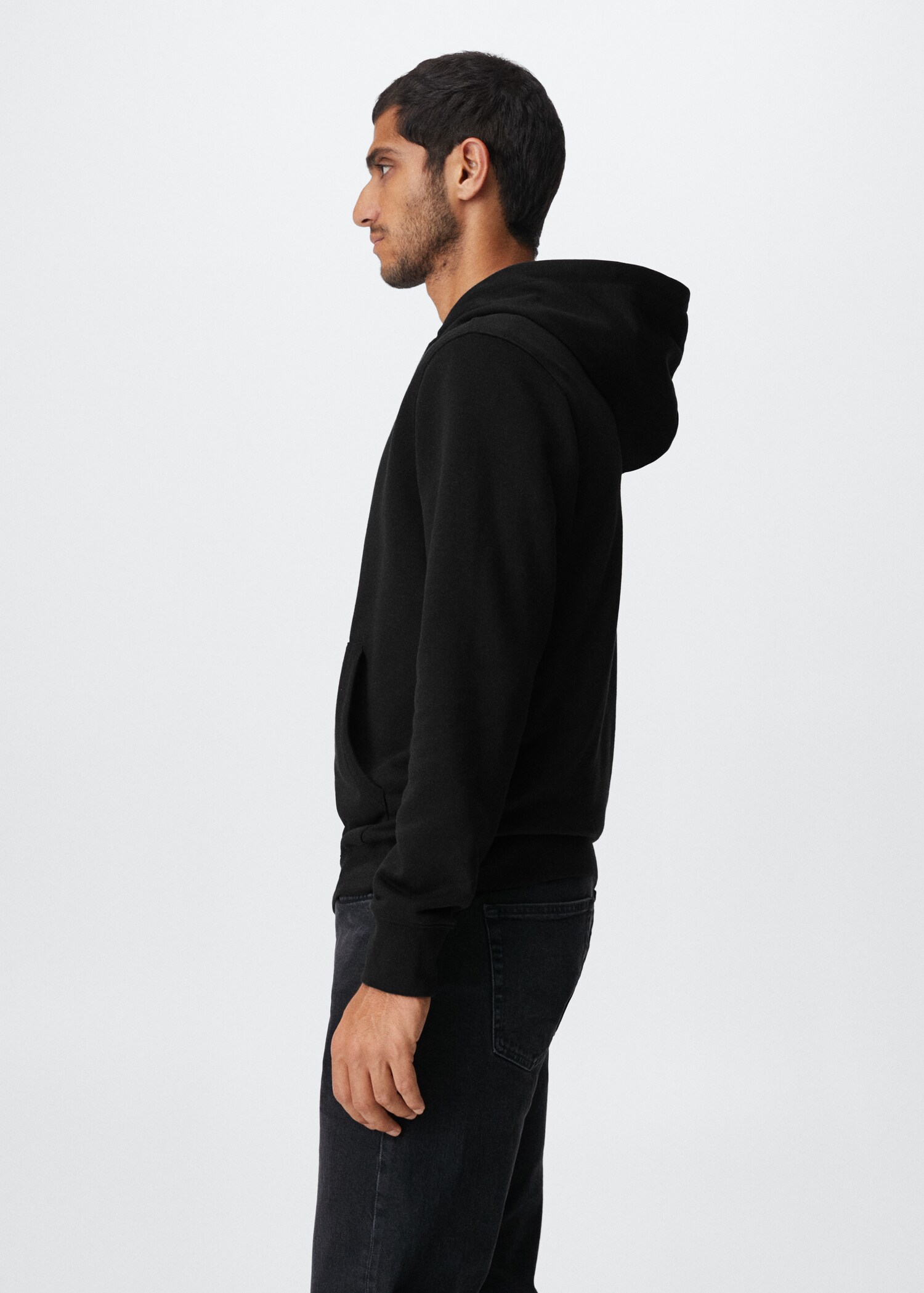 Leichte Basic-Sweatshirt mit Kapuze - Detail des Artikels 2