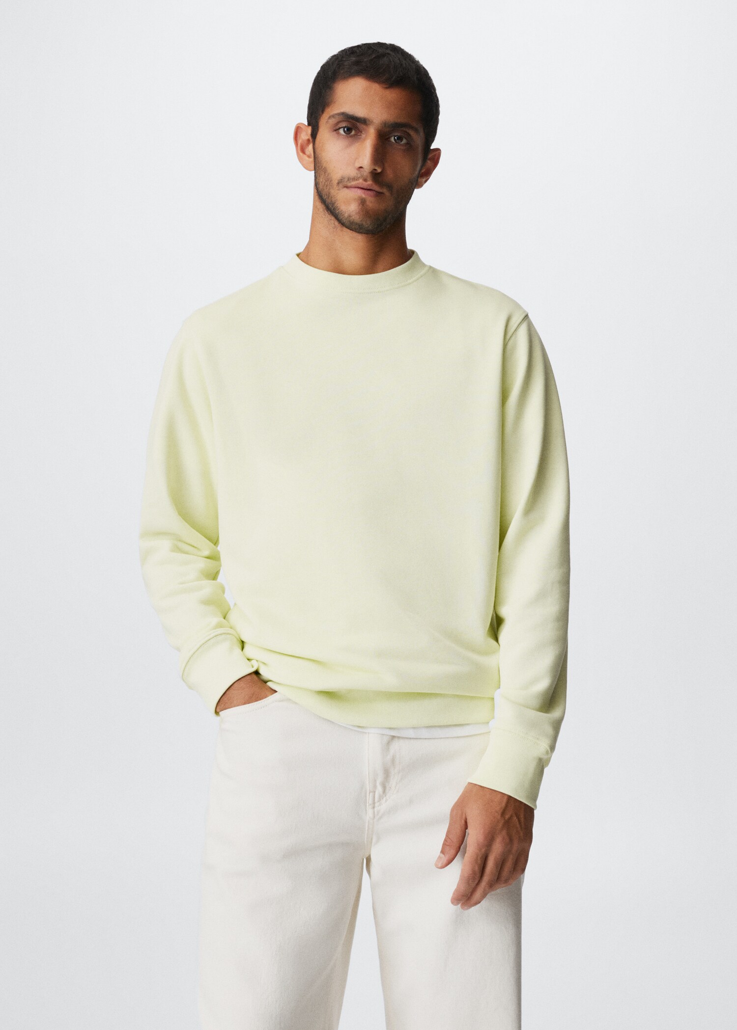 Lätt sweatshirt bomull - Bild av mittparti
