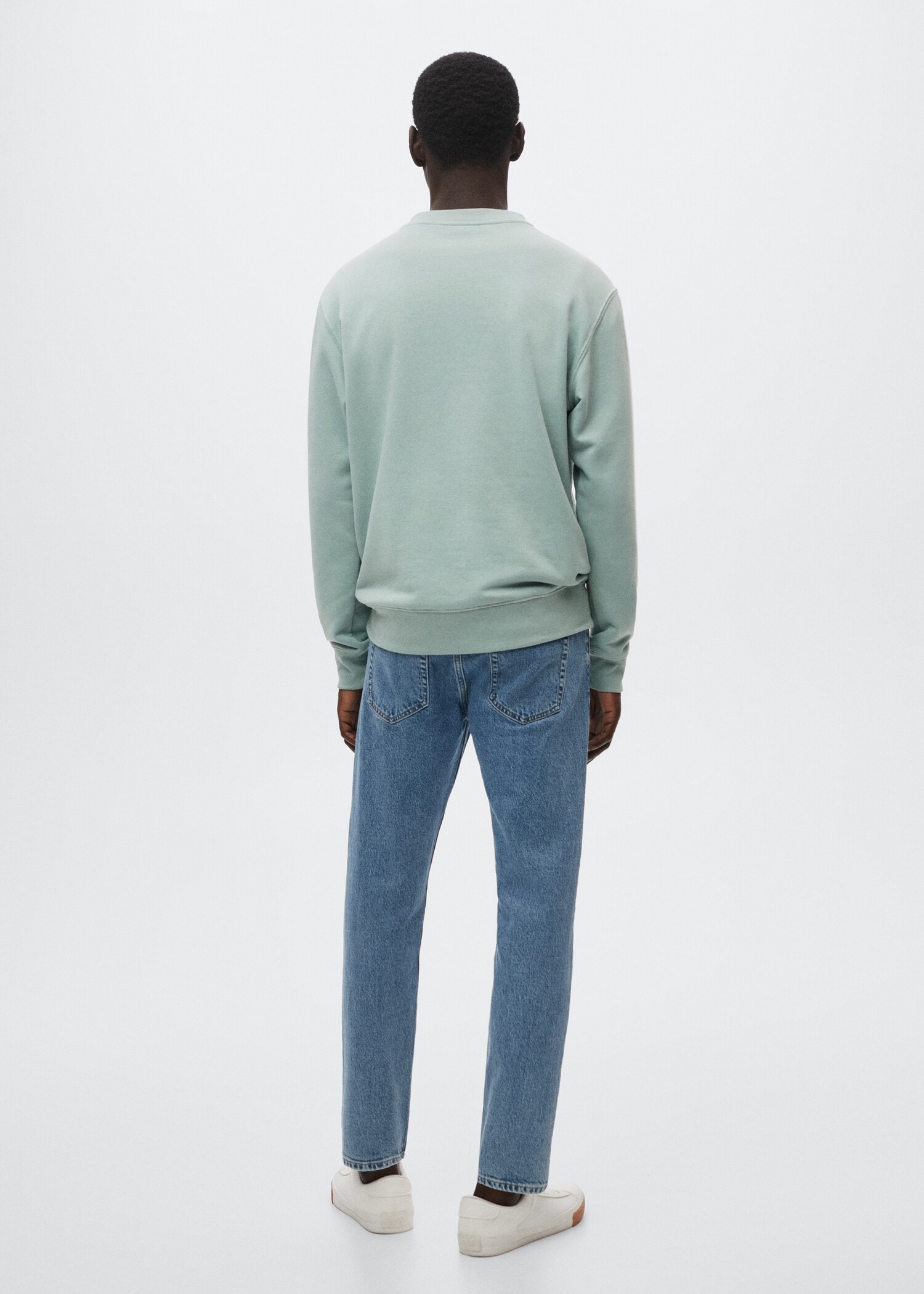 Lätt sweatshirt bomull - Artikelns baksida