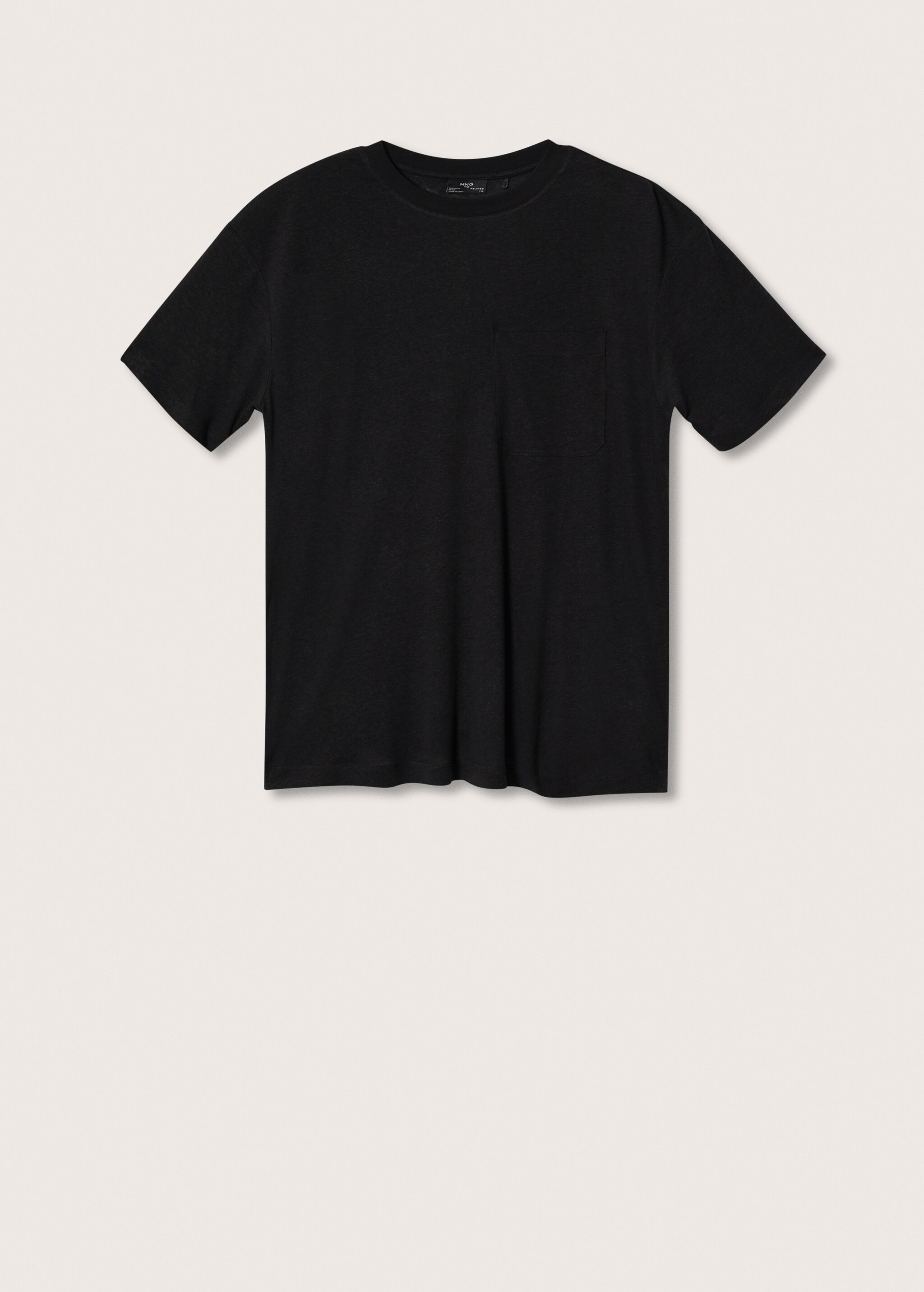 Linen-blend flowy T-shirt - Article without model