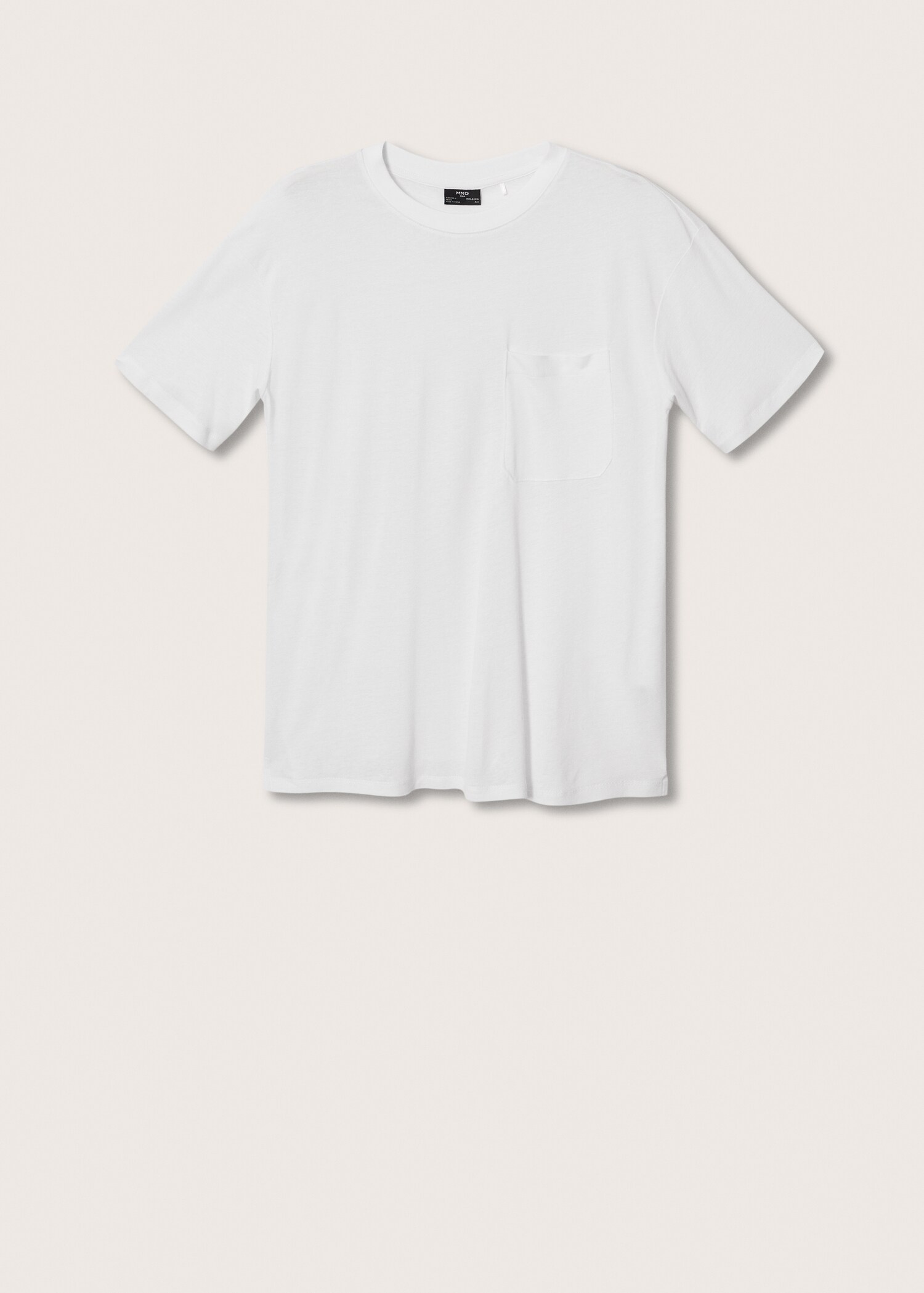 Linen-blend flowy T-shirt - Article without model