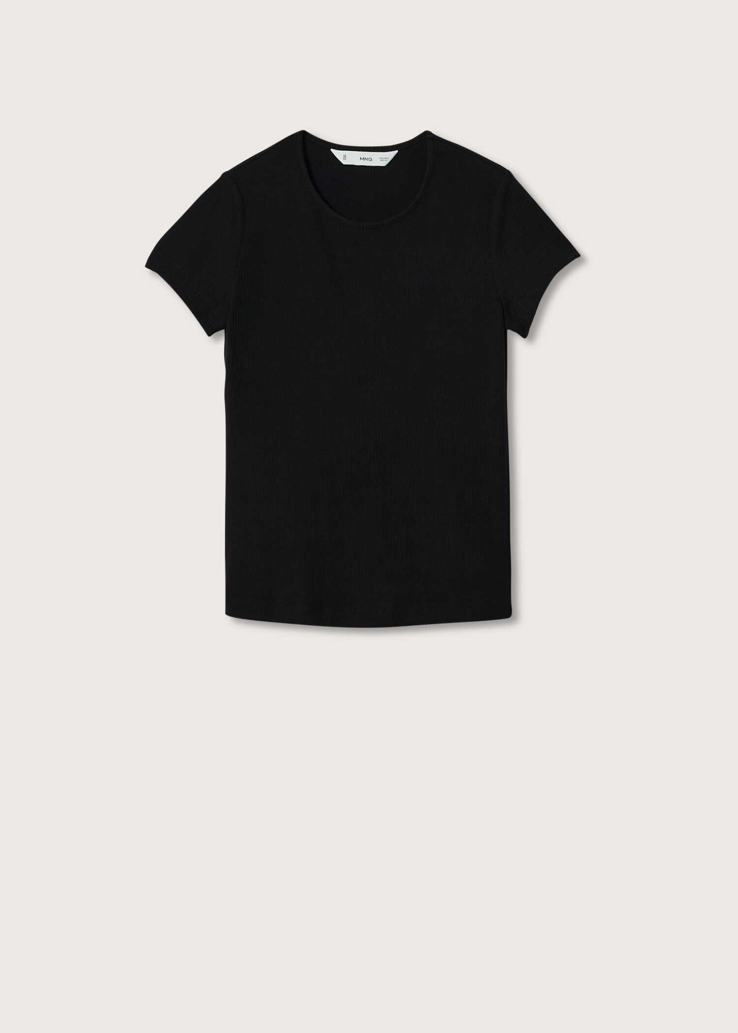 Basic t-skjorte med rund hals - Artikkel uten modell