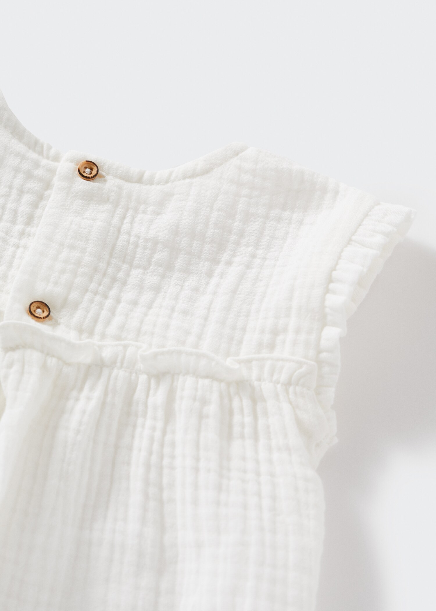 Ruffled cotton blouse - Details of the article 9