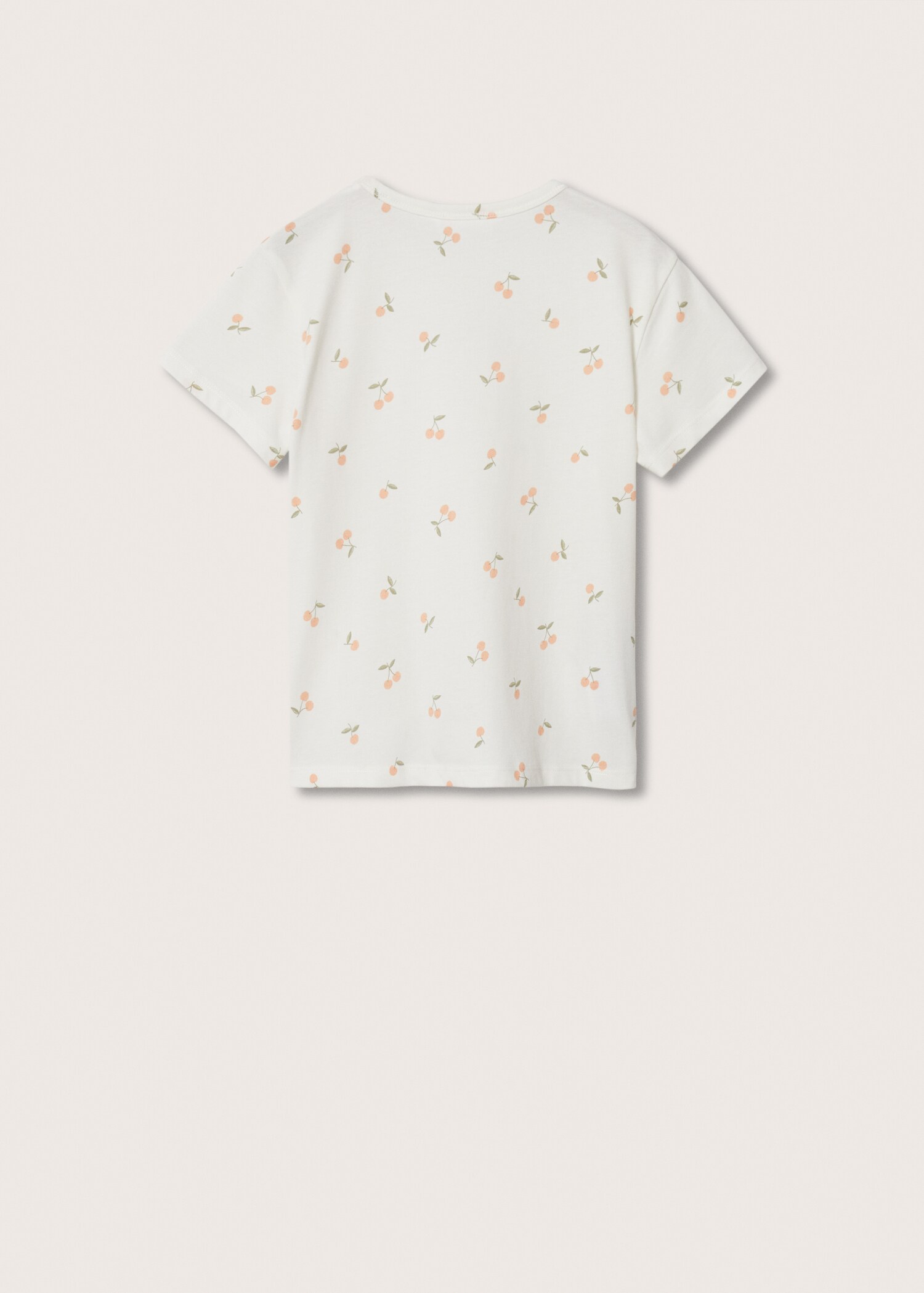 Bedrucktes Baumwoll-T-Shirt - Rückseite des Artikels