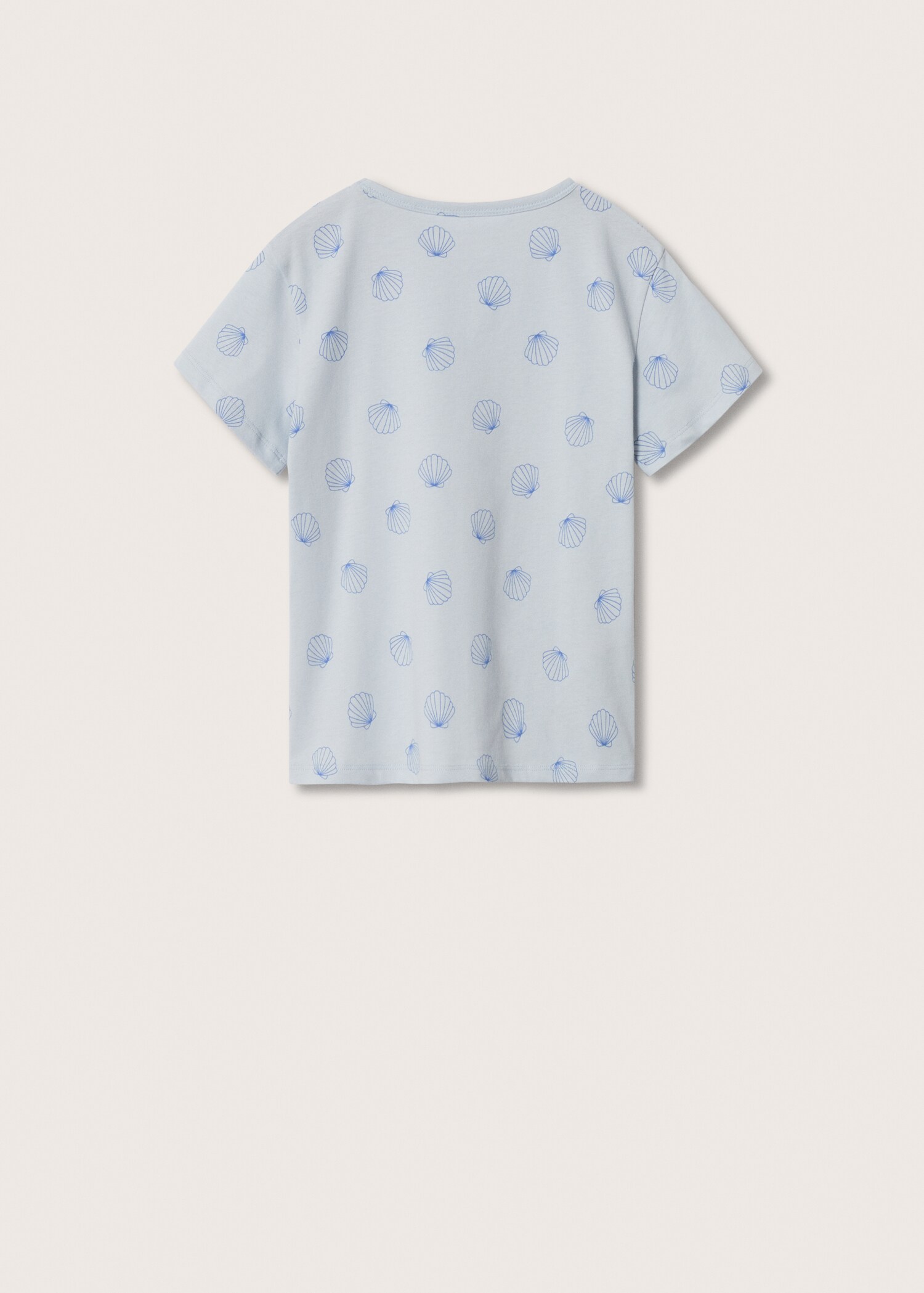 Bedrucktes Baumwoll-T-Shirt - Rückseite des Artikels