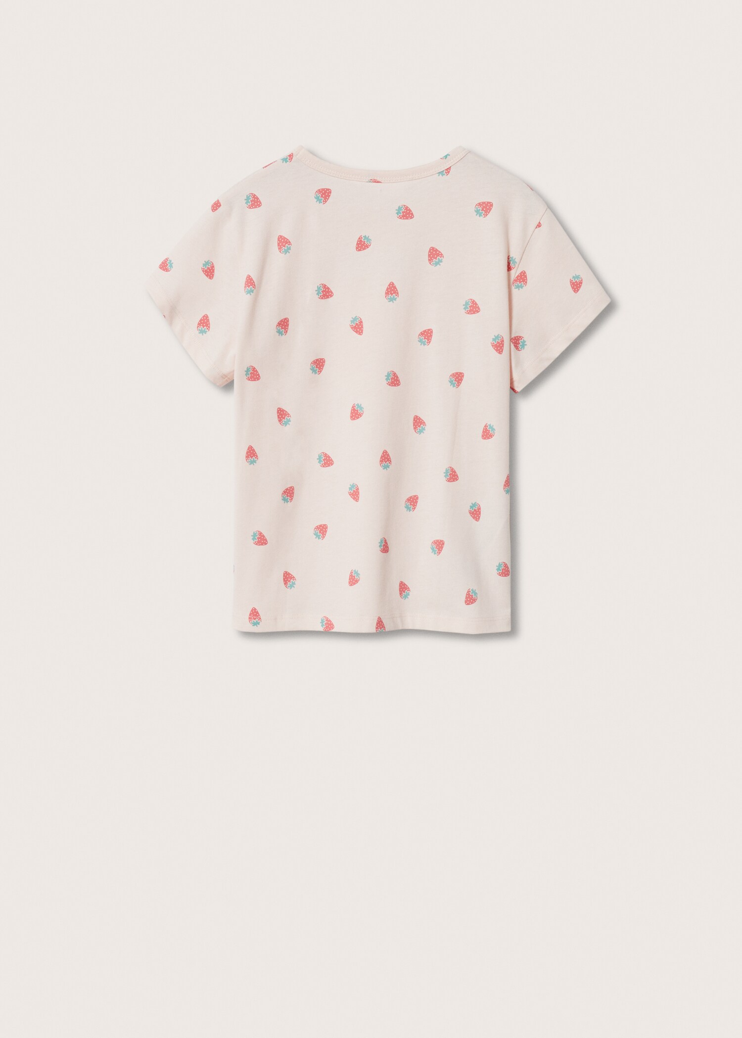 Bedrucktes Baumwoll-T-Shirt - Rückseite des Artikels