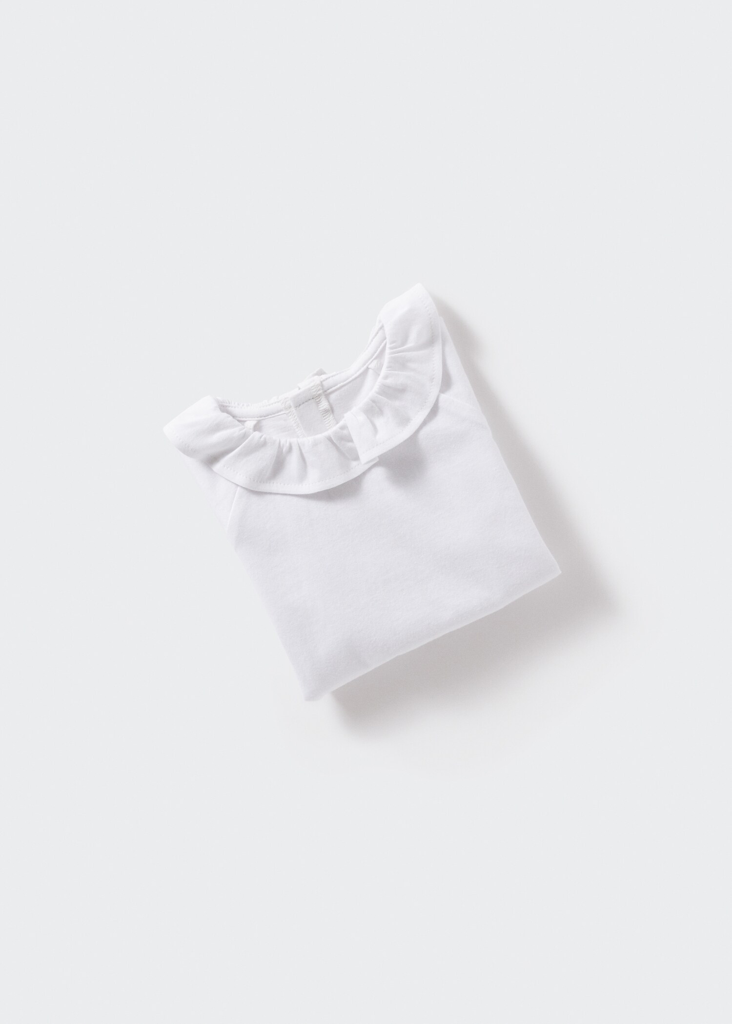 Baumwoll-T-Shirt mit Volantdetails - Detail des Artikels 8