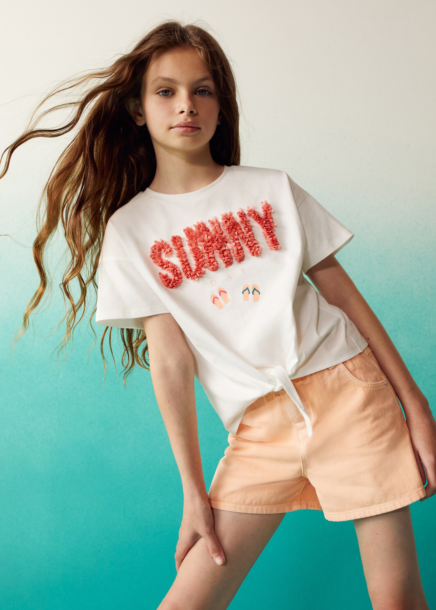 Shirt mit Aufschrift und Textur - Detail des Artikels 5